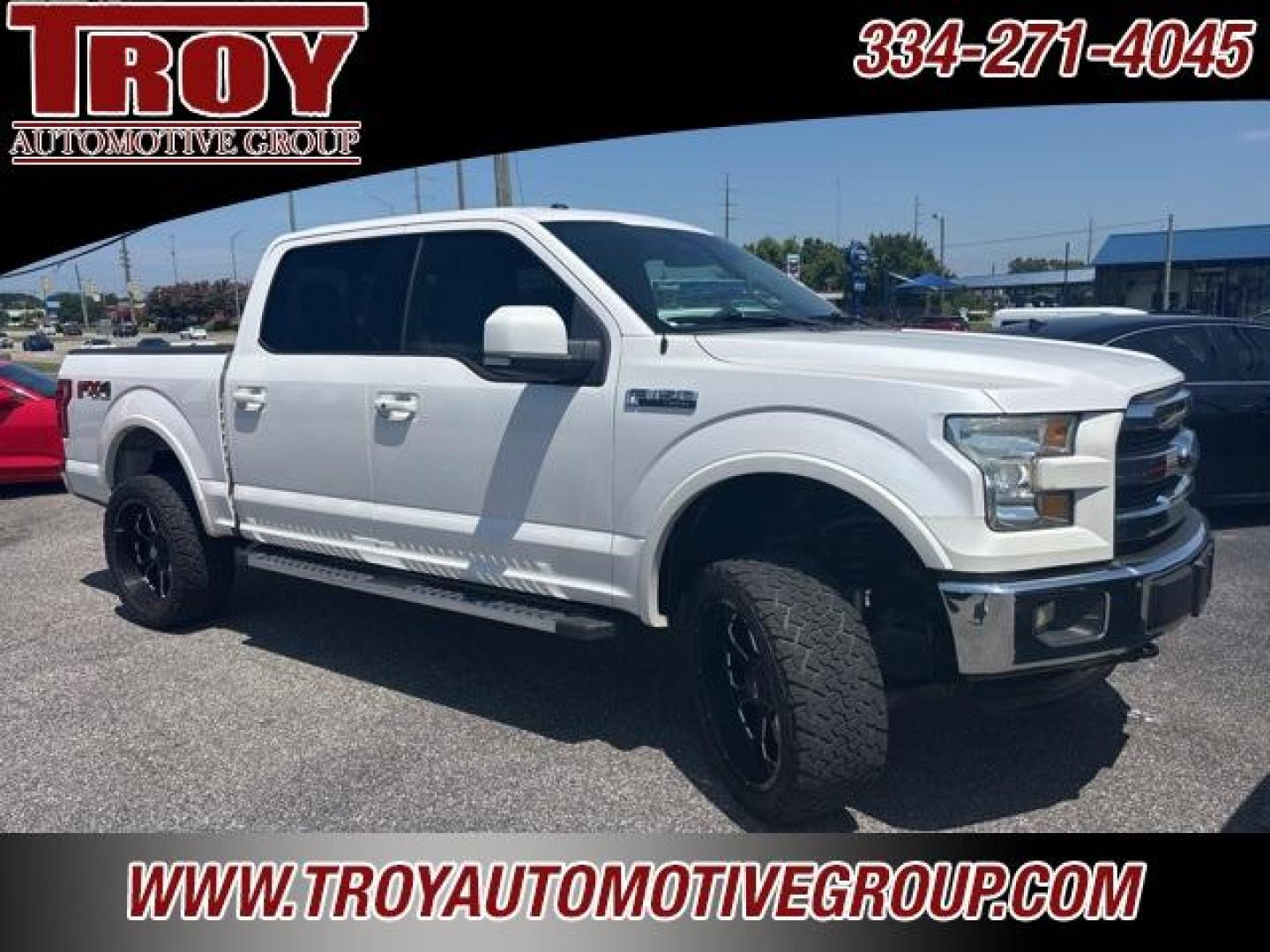 2015 White Platinum Clearcoat Metallic /Gray Ford F-150 Lariat (1FTEW1EF1FK) with an 5.0L V8 FFV engine, Automatic transmission, located at 6812 Atlanta Hwy, Montgomery, AL, 36117, (334) 271-4045, 32.382118, -86.178673 - White Platinum Clearcoat Metallic 2015 Ford F-150 Lariat 4WD 5.0L V8 FFV 6-Speed Automatic Electronic<br><br>Financing Available---Top Value for Trades.<br><br>Odometer is 43172 miles below market average!<br><br><br>Awards:<br> * Green Car Journal 2015 Green Car Technology Award * NACTOY 2015 No - Photo#1