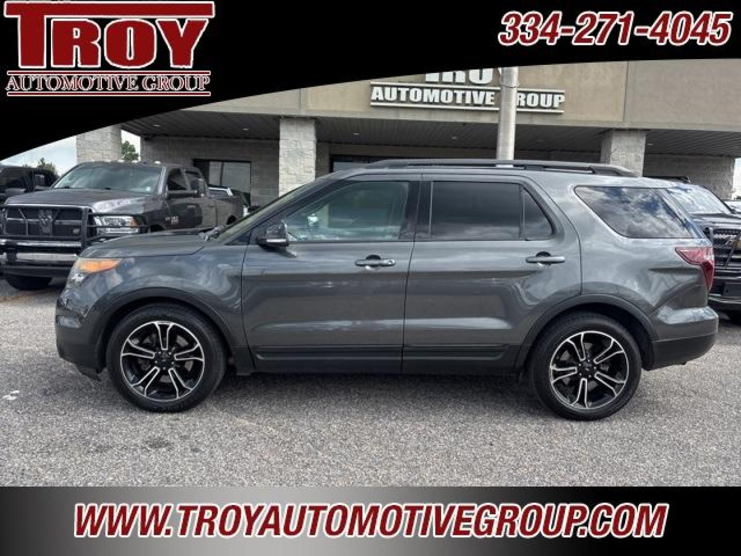 2015 Magnetic Metallic /Charcoal Black/Sienna Insert Ford Explorer Sport (1FM5K8GT0FG) with an 3.5L V6 engine, Automatic transmission, located at 6812 Atlanta Hwy, Montgomery, AL, 36117, (334) 271-4045, 32.382118, -86.178673 - Power Sunroof!!<br>Navigation!!<br>Blind Spot Detection!!<br>Tow Package!!<br>Heated/Cooled Seats!!<br>2-Master Keys w/Remote Start!! - Photo#1