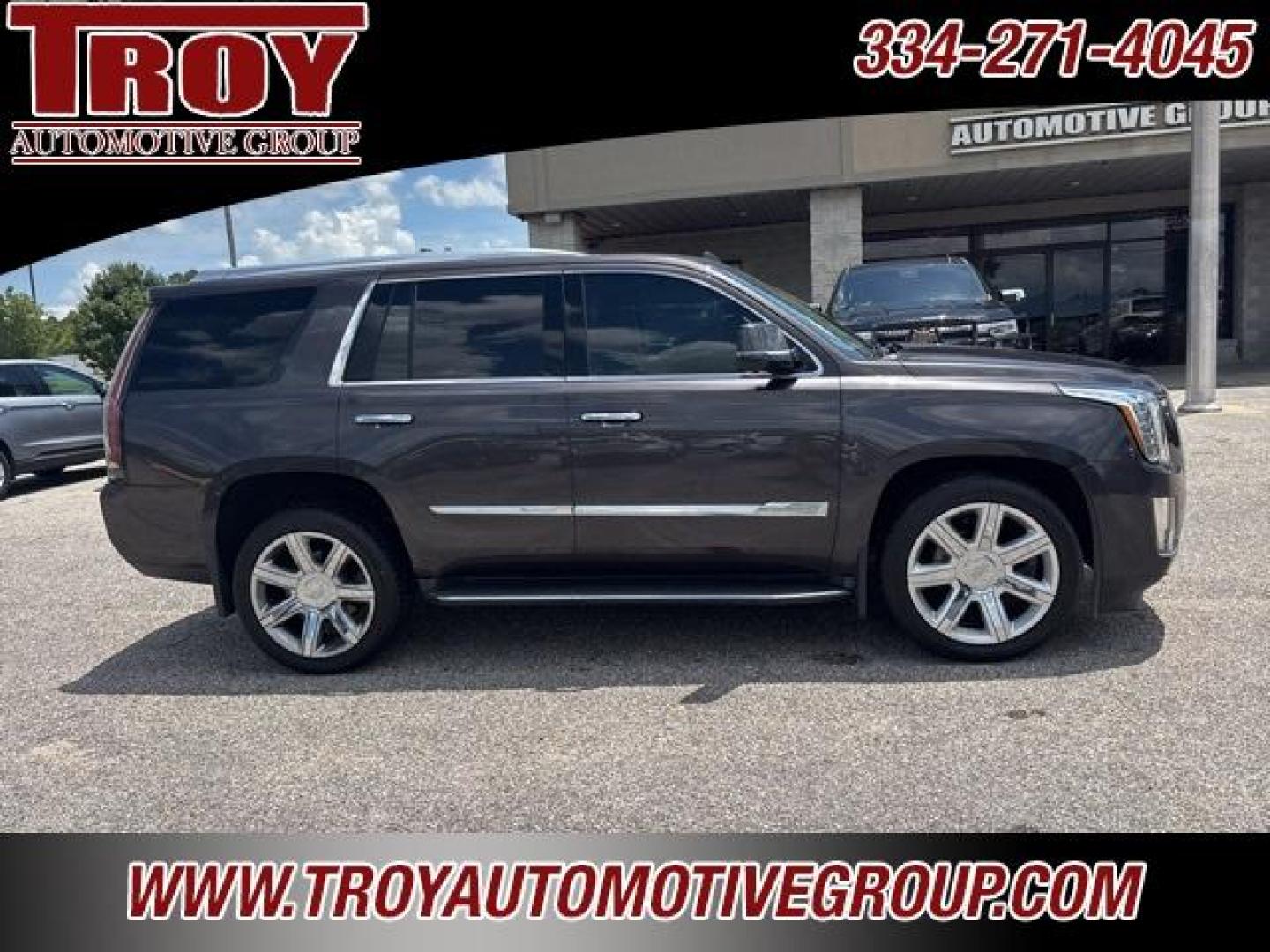 2016 Terra Mocha Metallic /Shale/Cocoa Accents Cadillac Escalade Luxury (1GYS4BKJXGR) with an Vortec 6.2L V8 SIDI engine, Automatic transmission, located at 6812 Atlanta Hwy, Montgomery, AL, 36117, (334) 271-4045, 32.382118, -86.178673 - Recent Arrival!<br><br>Terra Mocha Metallic 2016 Cadillac Escalade Luxury 4WD Vortec 6.2L V8 SIDI 8-Speed Automatic<br><br>Financing Available---Top Value for Trades.<br><br>Odometer is 41612 miles below market average!<br><br><br>Awards:<br> * 2016 KBB.com 10 Best Luxury SUVs<br><br>Reviews:<br> - Photo#0