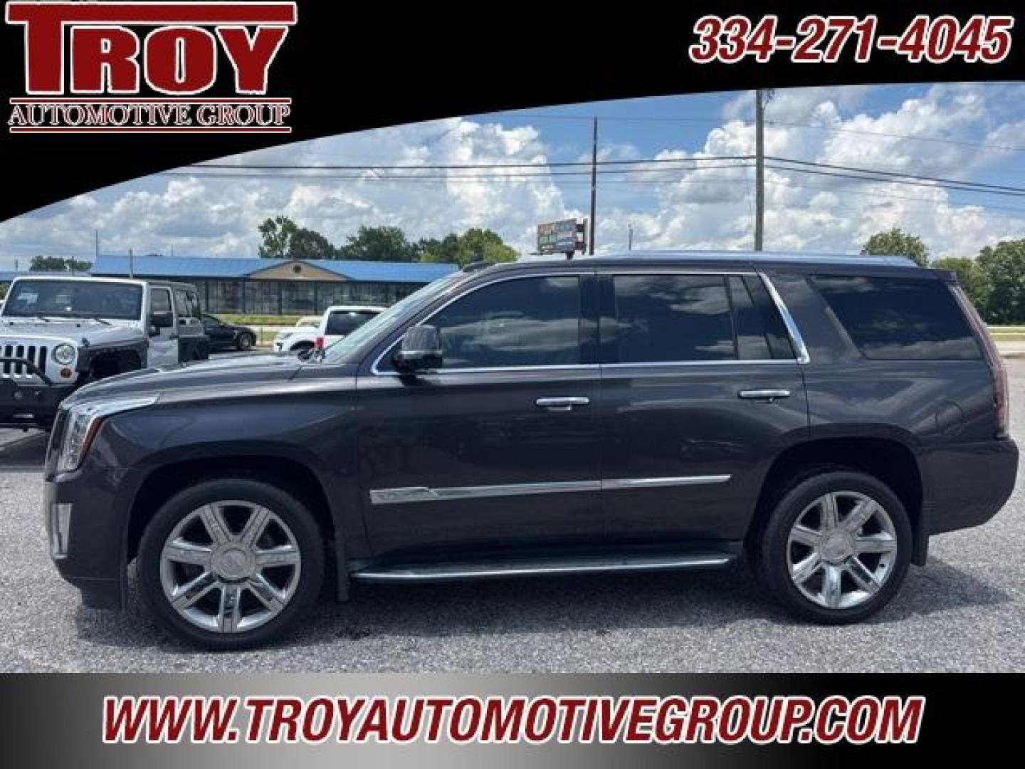 2016 Terra Mocha Metallic /Shale/Cocoa Accents Cadillac Escalade Luxury (1GYS4BKJXGR) with an Vortec 6.2L V8 SIDI engine, Automatic transmission, located at 6812 Atlanta Hwy, Montgomery, AL, 36117, (334) 271-4045, 32.382118, -86.178673 - Recent Arrival!<br><br>Terra Mocha Metallic 2016 Cadillac Escalade Luxury 4WD Vortec 6.2L V8 SIDI 8-Speed Automatic<br><br>Financing Available---Top Value for Trades.<br><br>Odometer is 41612 miles below market average!<br><br><br>Awards:<br> * 2016 KBB.com 10 Best Luxury SUVs<br><br>Reviews:<br> - Photo#1