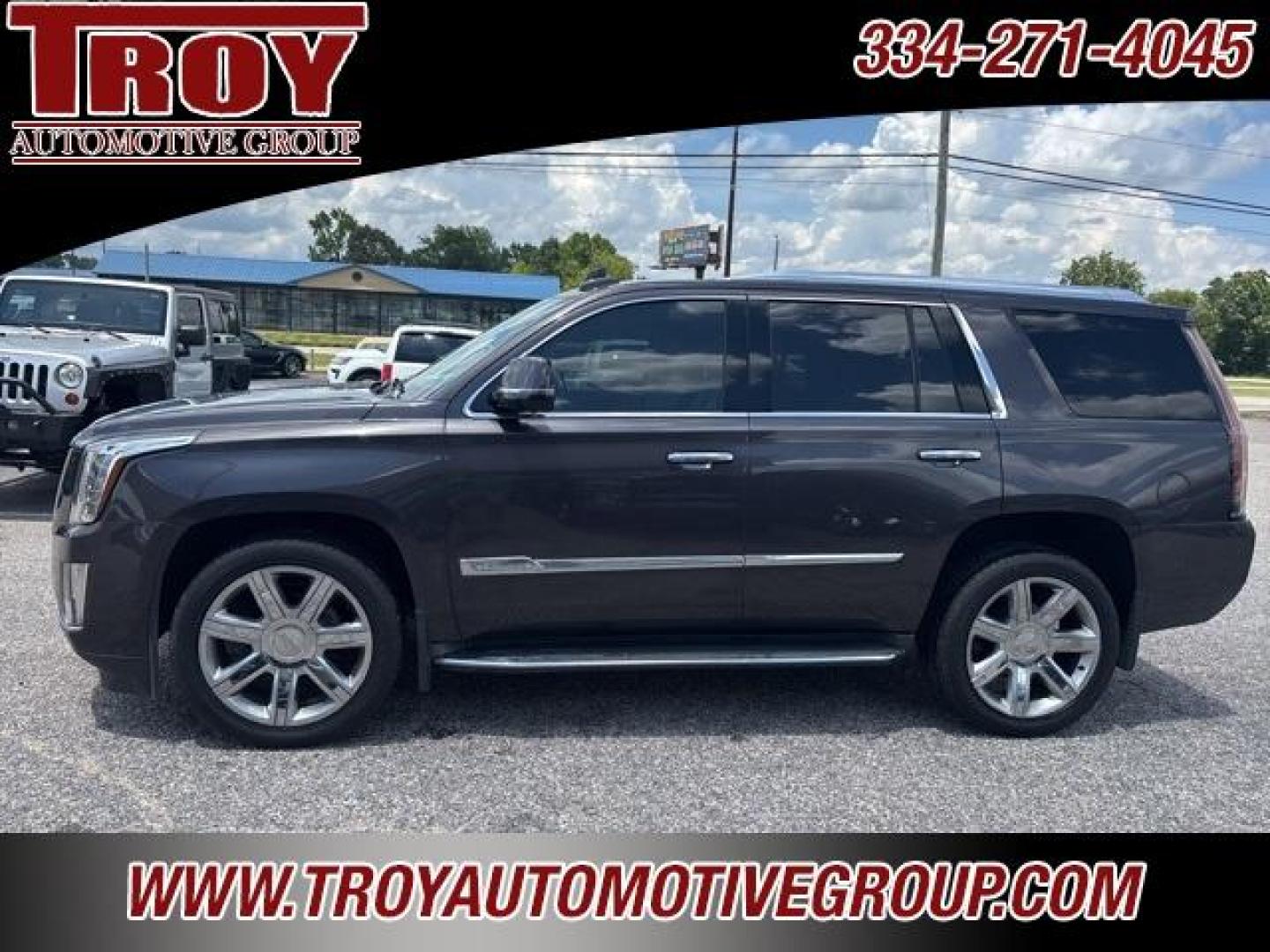 2016 Terra Mocha Metallic /Shale/Cocoa Accents Cadillac Escalade Luxury (1GYS4BKJXGR) with an Vortec 6.2L V8 SIDI engine, Automatic transmission, located at 6812 Atlanta Hwy, Montgomery, AL, 36117, (334) 271-4045, 32.382118, -86.178673 - Recent Arrival!<br><br>Terra Mocha Metallic 2016 Cadillac Escalade Luxury 4WD Vortec 6.2L V8 SIDI 8-Speed Automatic<br><br>Financing Available---Top Value for Trades.<br><br>Odometer is 41612 miles below market average!<br><br><br>Awards:<br> * 2016 KBB.com 10 Best Luxury SUVs<br><br>Reviews:<br> - Photo#2