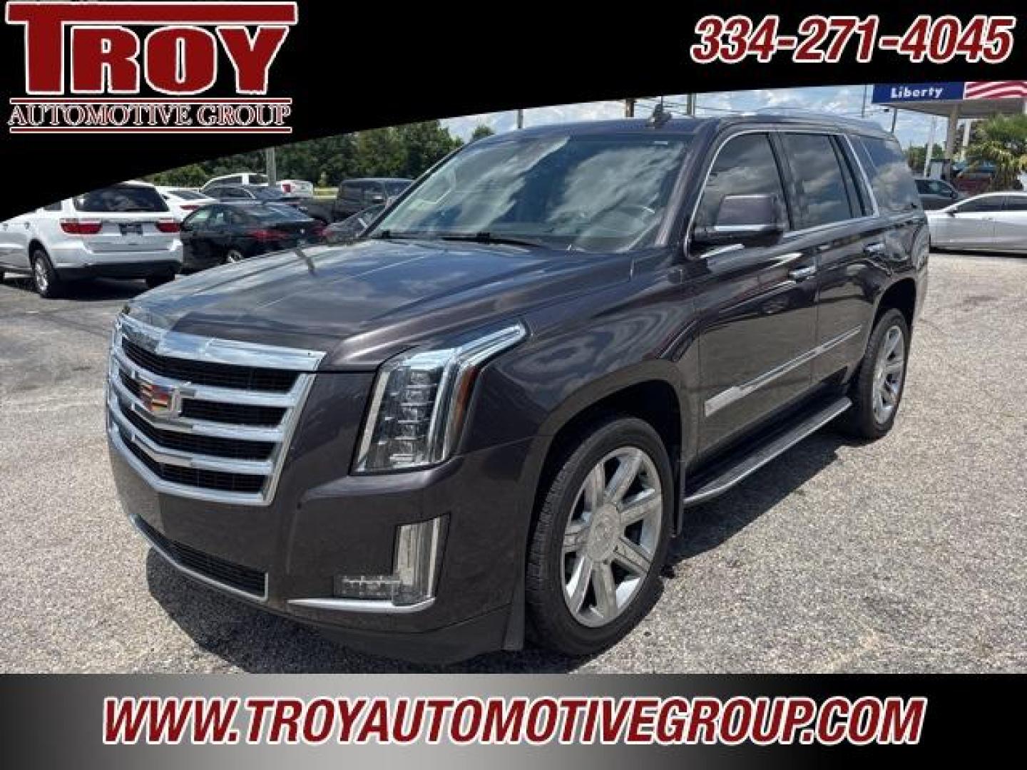 2016 Terra Mocha Metallic /Shale/Cocoa Accents Cadillac Escalade Luxury (1GYS4BKJXGR) with an Vortec 6.2L V8 SIDI engine, Automatic transmission, located at 6812 Atlanta Hwy, Montgomery, AL, 36117, (334) 271-4045, 32.382118, -86.178673 - Recent Arrival!<br><br>Terra Mocha Metallic 2016 Cadillac Escalade Luxury 4WD Vortec 6.2L V8 SIDI 8-Speed Automatic<br><br>Financing Available---Top Value for Trades.<br><br>Odometer is 41612 miles below market average!<br><br><br>Awards:<br> * 2016 KBB.com 10 Best Luxury SUVs<br><br>Reviews:<br> - Photo#5