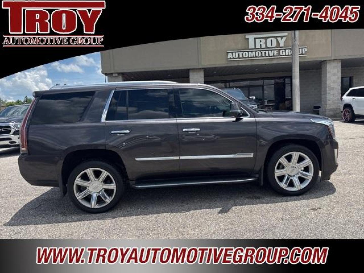 2016 Terra Mocha Metallic /Shale/Cocoa Accents Cadillac Escalade Luxury (1GYS4BKJXGR) with an Vortec 6.2L V8 SIDI engine, Automatic transmission, located at 6812 Atlanta Hwy, Montgomery, AL, 36117, (334) 271-4045, 32.382118, -86.178673 - Recent Arrival!<br><br>Terra Mocha Metallic 2016 Cadillac Escalade Luxury 4WD Vortec 6.2L V8 SIDI 8-Speed Automatic<br><br>Financing Available---Top Value for Trades.<br><br>Odometer is 41612 miles below market average!<br><br><br>Awards:<br> * 2016 KBB.com 10 Best Luxury SUVs<br><br>Reviews:<br> - Photo#11