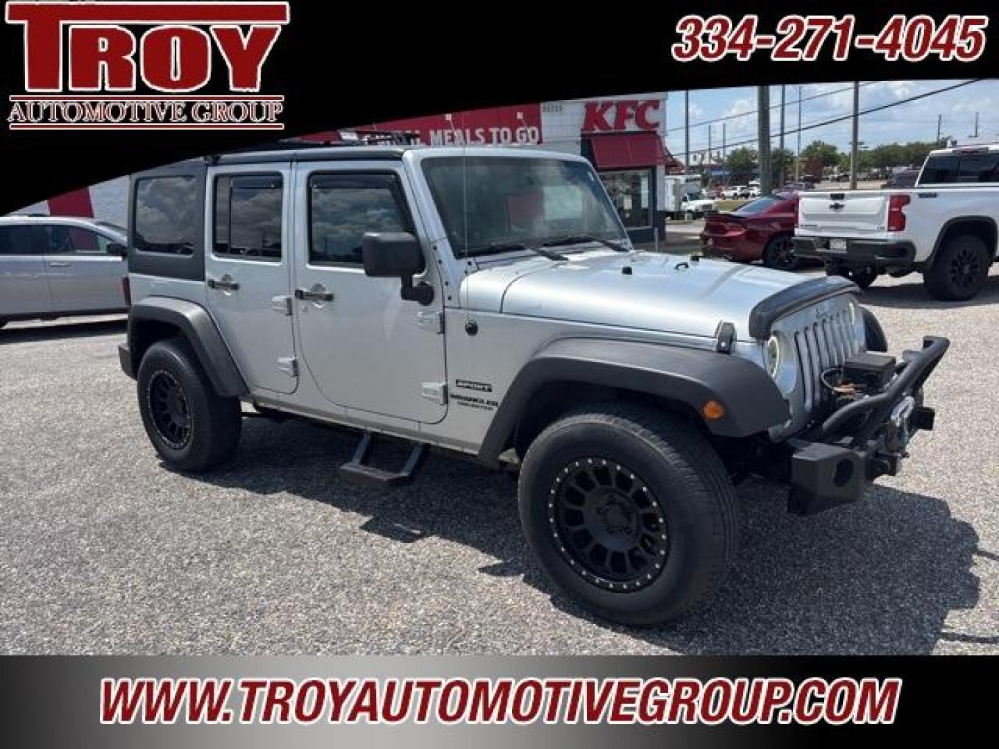2012 Bright Silver Metallic Clearcoat /Black Interior Jeep Wrangler Unlimited Sport (1C4BJWDG9CL) with an 3.6L V6 24V VVT engine, Automatic transmission, located at 6812 Atlanta Hwy, Montgomery, AL, 36117, (334) 271-4045, 32.382118, -86.178673 - Winch!!<br>Tow Package!!<br>2-Master Remote Keys!!<br>Full Size Matching Spare!!<br>All Power Options!! - Photo#8