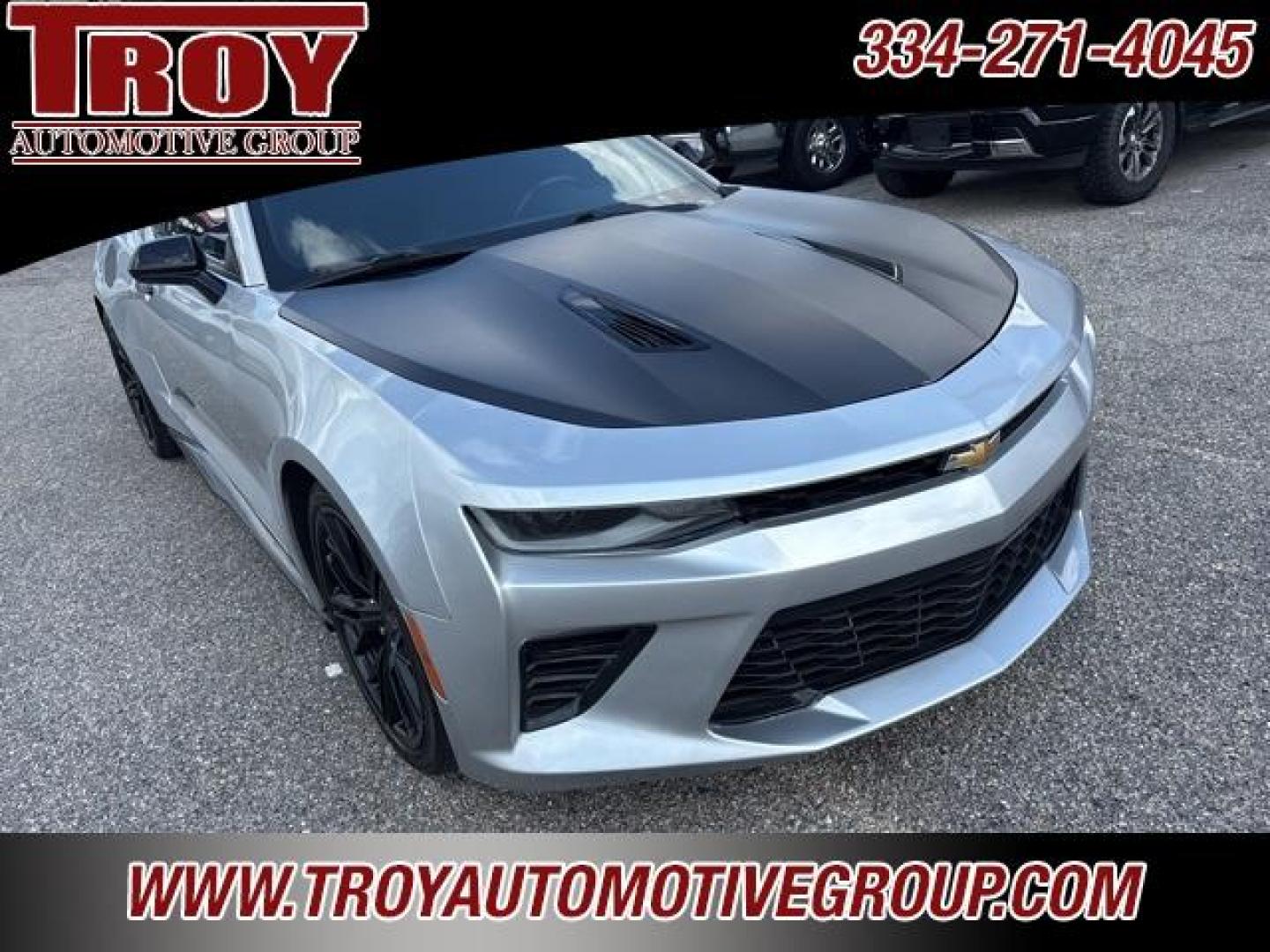 2018 Silver Ice Metallic /Jet Black Chevrolet Camaro SS (1G1FF1R79J0) with an 6.2L V8 engine, Automatic transmission, located at 6812 Atlanta Hwy, Montgomery, AL, 36117, (334) 271-4045, 32.382118, -86.178673 - Priced below KBB Fair Purchase Price!<br><br>Silver Ice Metallic 2018 Chevrolet Camaro SS RWD 1SS 6.2L V8 8-Speed Automatic<br><br>Financing Available---Top Value for Trades.<br><br>17/27 City/Highway MPG<br><br><br>Awards:<br> * JD Power Dependability Study * Car and Driver 10 Best Cars * 2018 - Photo#7