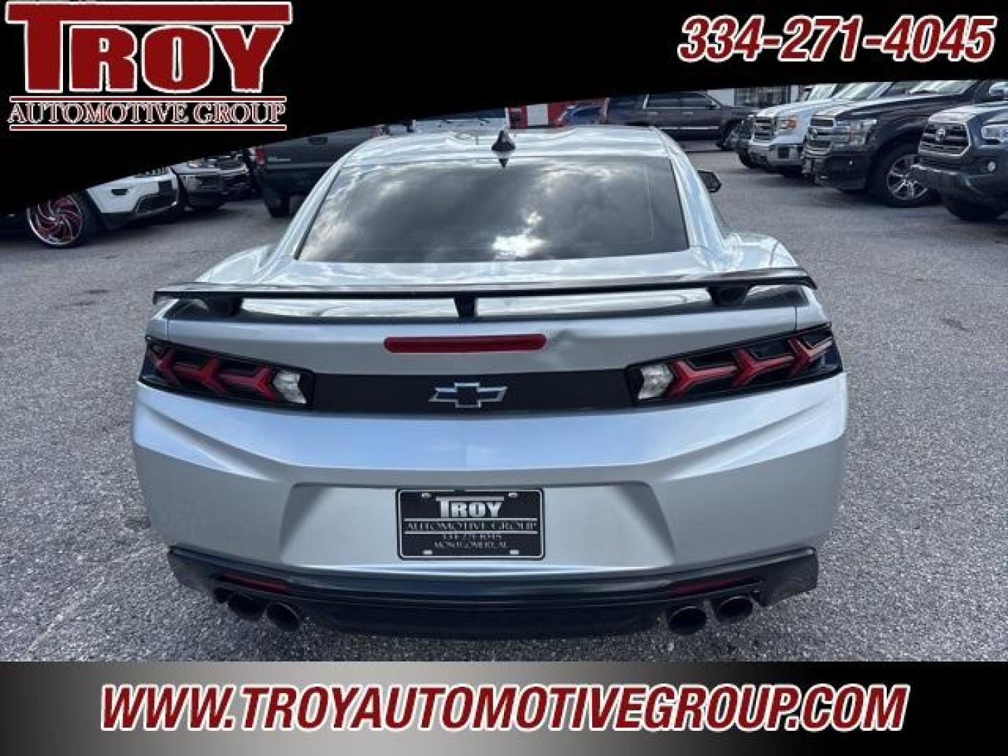 2018 Silver Ice Metallic /Jet Black Chevrolet Camaro SS (1G1FF1R79J0) with an 6.2L V8 engine, Automatic transmission, located at 6812 Atlanta Hwy, Montgomery, AL, 36117, (334) 271-4045, 32.382118, -86.178673 - Priced below KBB Fair Purchase Price!<br><br>Silver Ice Metallic 2018 Chevrolet Camaro SS RWD 1SS 6.2L V8 8-Speed Automatic<br><br>Financing Available---Top Value for Trades.<br><br>17/27 City/Highway MPG<br><br><br>Awards:<br> * JD Power Dependability Study * Car and Driver 10 Best Cars * 2018 - Photo#14