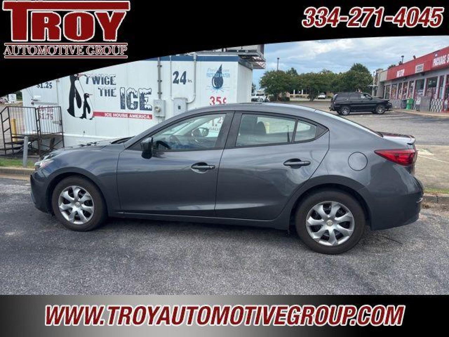 2014 Meteor Gray /Black Mazda Mazda3 i Sport (JM1BM1U77E1) with an SKYACTIV-G 2.0L 4-Cylinder DOHC 16V engine, Automatic transmission, located at 6812 Atlanta Hwy, Montgomery, AL, 36117, (334) 271-4045, 32.382118, -86.178673 - Meteor Gray Mica 2014 Mazda Mazda3 i Sport FWD SKYACTIV-G 2.0L 4-Cylinder DOHC 16V 6-Speed Automatic<br><br>Financing Available---Top Value for Trades.<br><br>Odometer is 1329 miles below market average! 30/41 City/Highway MPG<br><br><br>Awards:<br> * 2014 KBB.com 10 Best Used Compact Cars Under $1 - Photo#1