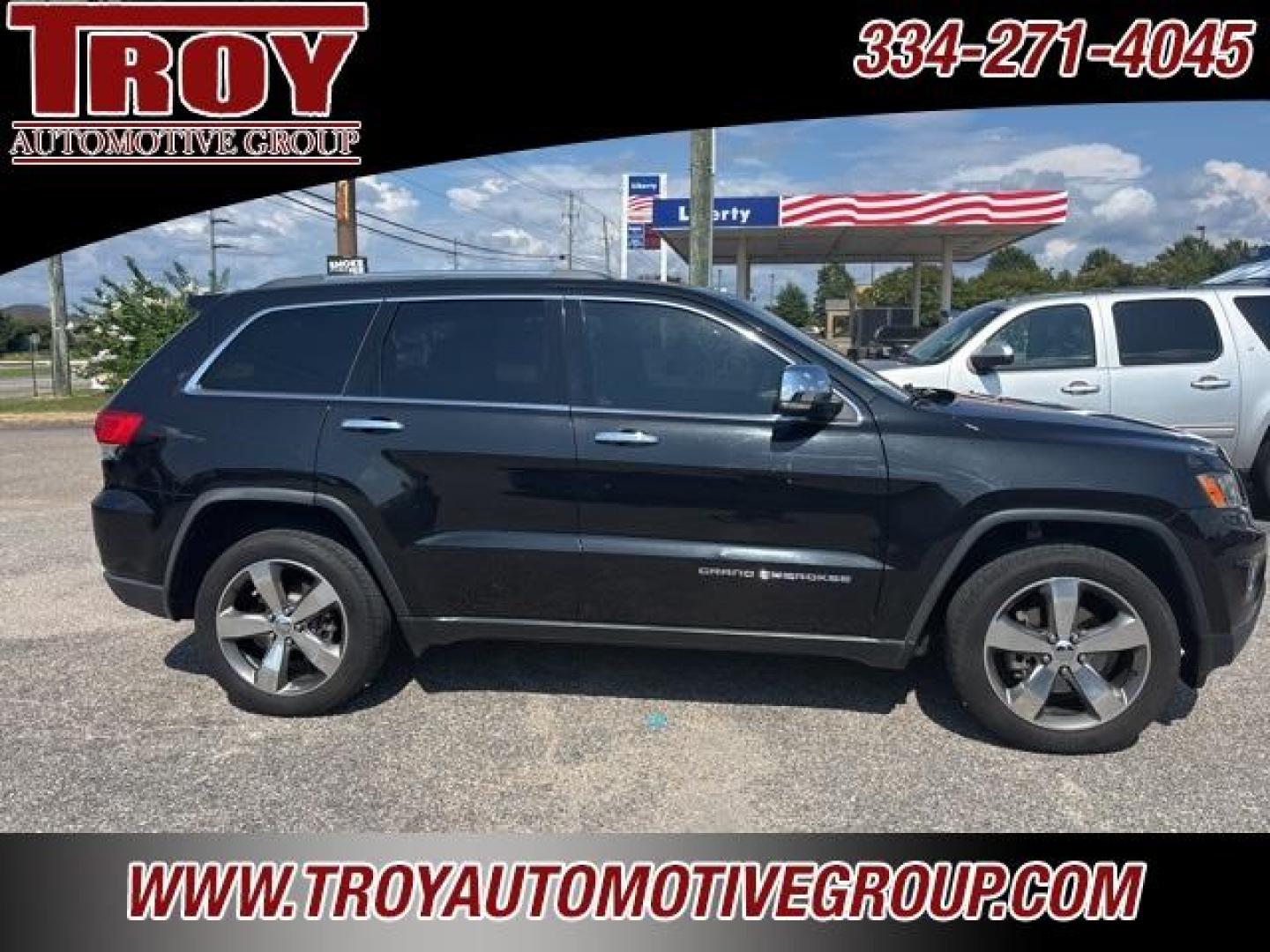 2016 Brilliant Black Crystal Pearlcoat /Black Jeep Grand Cherokee Limited (1C4RJEBG6GC) with an 3.6L V6 24V VVT engine, Automatic transmission, located at 6812 Atlanta Hwy, Montgomery, AL, 36117, (334) 271-4045, 32.382118, -86.178673 - Power Sunroof!!<br>2-Master Remote Keys!!<br>Heated Seats Front and Rear!!<br>Premium 20 Wheels!! - Photo#0