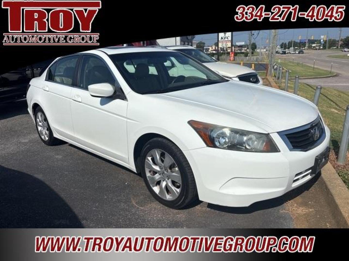 2010 Taffeta White /Ivory Honda Accord EX-L (1HGCP2F85AA) with an 2.4L I4 DOHC i-VTEC 16V engine, Automatic transmission, located at 6812 Atlanta Hwy, Montgomery, AL, 36117, (334) 271-4045, 32.382118, -86.178673 - Recent Arrival!<br><br>Taffeta White 2010 Honda Accord EX-L FWD 2.4 2.4L I4 DOHC i-VTEC 16V 5-Speed Automatic with Overdrive<br><br>Financing Available---Top Value for Trades.<br><br>Odometer is 62036 miles below market average! 21/31 City/Highway MPG<br><br><br>Reviews:<br> * The 2010 Honda Accord - Photo#2