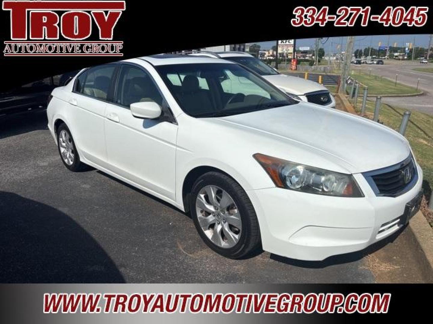 2010 Taffeta White /Ivory Honda Accord EX-L (1HGCP2F85AA) with an 2.4L I4 DOHC i-VTEC 16V engine, Automatic transmission, located at 6812 Atlanta Hwy, Montgomery, AL, 36117, (334) 271-4045, 32.382118, -86.178673 - Recent Arrival!<br><br>Taffeta White 2010 Honda Accord EX-L FWD 2.4 2.4L I4 DOHC i-VTEC 16V 5-Speed Automatic with Overdrive<br><br>Financing Available---Top Value for Trades.<br><br>Odometer is 62036 miles below market average! 21/31 City/Highway MPG<br><br><br>Reviews:<br> * The 2010 Honda Accord - Photo#3
