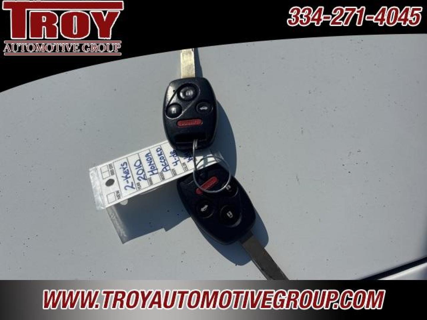 2010 Taffeta White /Ivory Honda Accord EX-L (1HGCP2F85AA) with an 2.4L I4 DOHC i-VTEC 16V engine, Automatic transmission, located at 6812 Atlanta Hwy, Montgomery, AL, 36117, (334) 271-4045, 32.382118, -86.178673 - Recent Arrival!<br><br>Taffeta White 2010 Honda Accord EX-L FWD 2.4 2.4L I4 DOHC i-VTEC 16V 5-Speed Automatic with Overdrive<br><br>Financing Available---Top Value for Trades.<br><br>Odometer is 62036 miles below market average! 21/31 City/Highway MPG<br><br><br>Reviews:<br> * The 2010 Honda Accord - Photo#17