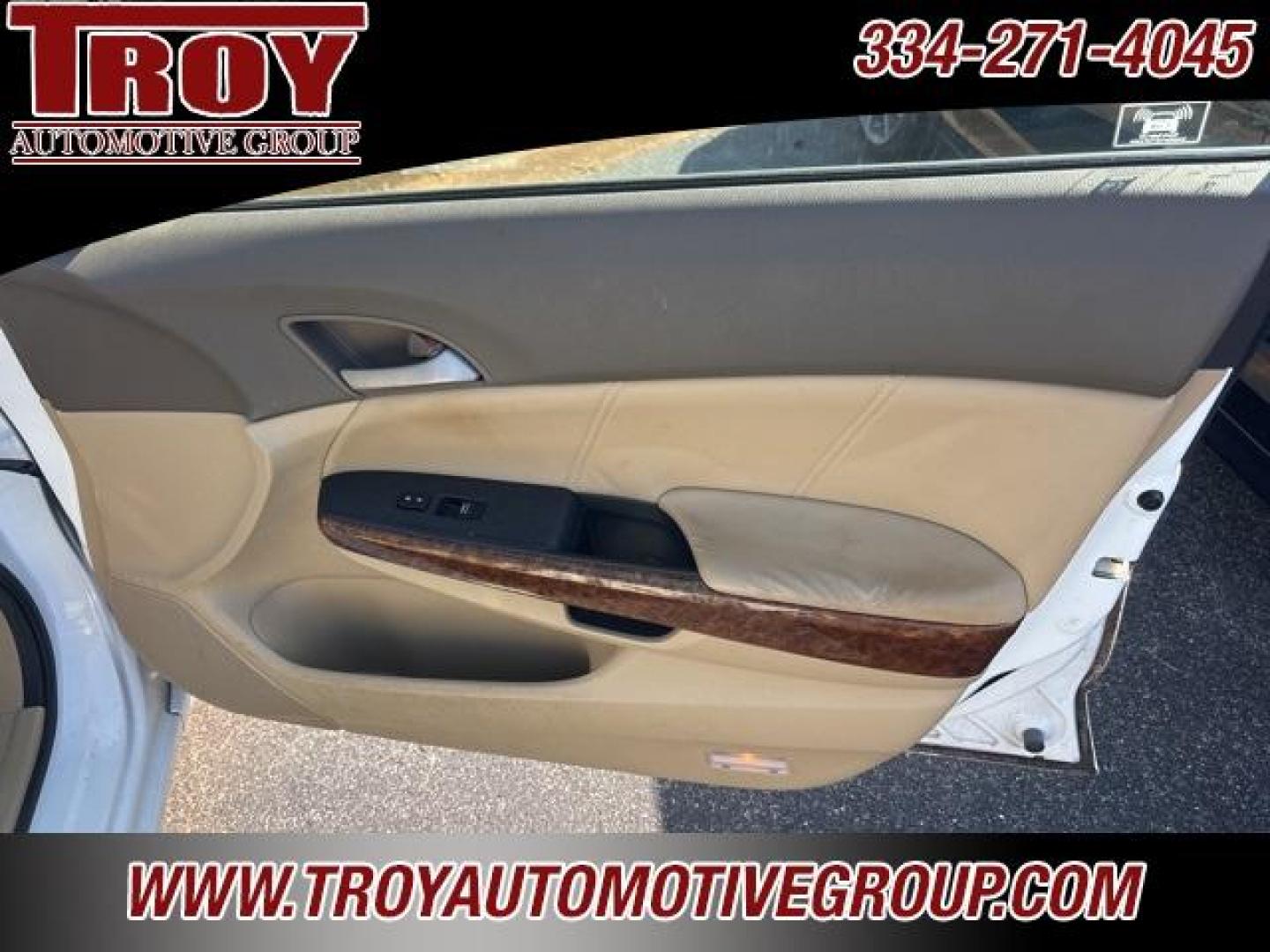2010 Taffeta White /Ivory Honda Accord EX-L (1HGCP2F85AA) with an 2.4L I4 DOHC i-VTEC 16V engine, Automatic transmission, located at 6812 Atlanta Hwy, Montgomery, AL, 36117, (334) 271-4045, 32.382118, -86.178673 - Recent Arrival!<br><br>Taffeta White 2010 Honda Accord EX-L FWD 2.4 2.4L I4 DOHC i-VTEC 16V 5-Speed Automatic with Overdrive<br><br>Financing Available---Top Value for Trades.<br><br>Odometer is 62036 miles below market average! 21/31 City/Highway MPG<br><br><br>Reviews:<br> * The 2010 Honda Accord - Photo#24