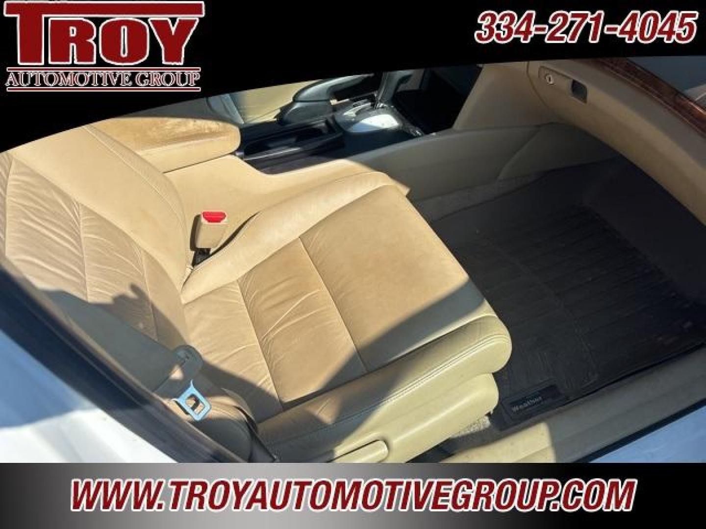 2010 Taffeta White /Ivory Honda Accord EX-L (1HGCP2F85AA) with an 2.4L I4 DOHC i-VTEC 16V engine, Automatic transmission, located at 6812 Atlanta Hwy, Montgomery, AL, 36117, (334) 271-4045, 32.382118, -86.178673 - Recent Arrival!<br><br>Taffeta White 2010 Honda Accord EX-L FWD 2.4 2.4L I4 DOHC i-VTEC 16V 5-Speed Automatic with Overdrive<br><br>Financing Available---Top Value for Trades.<br><br>Odometer is 62036 miles below market average! 21/31 City/Highway MPG<br><br><br>Reviews:<br> * The 2010 Honda Accord - Photo#25