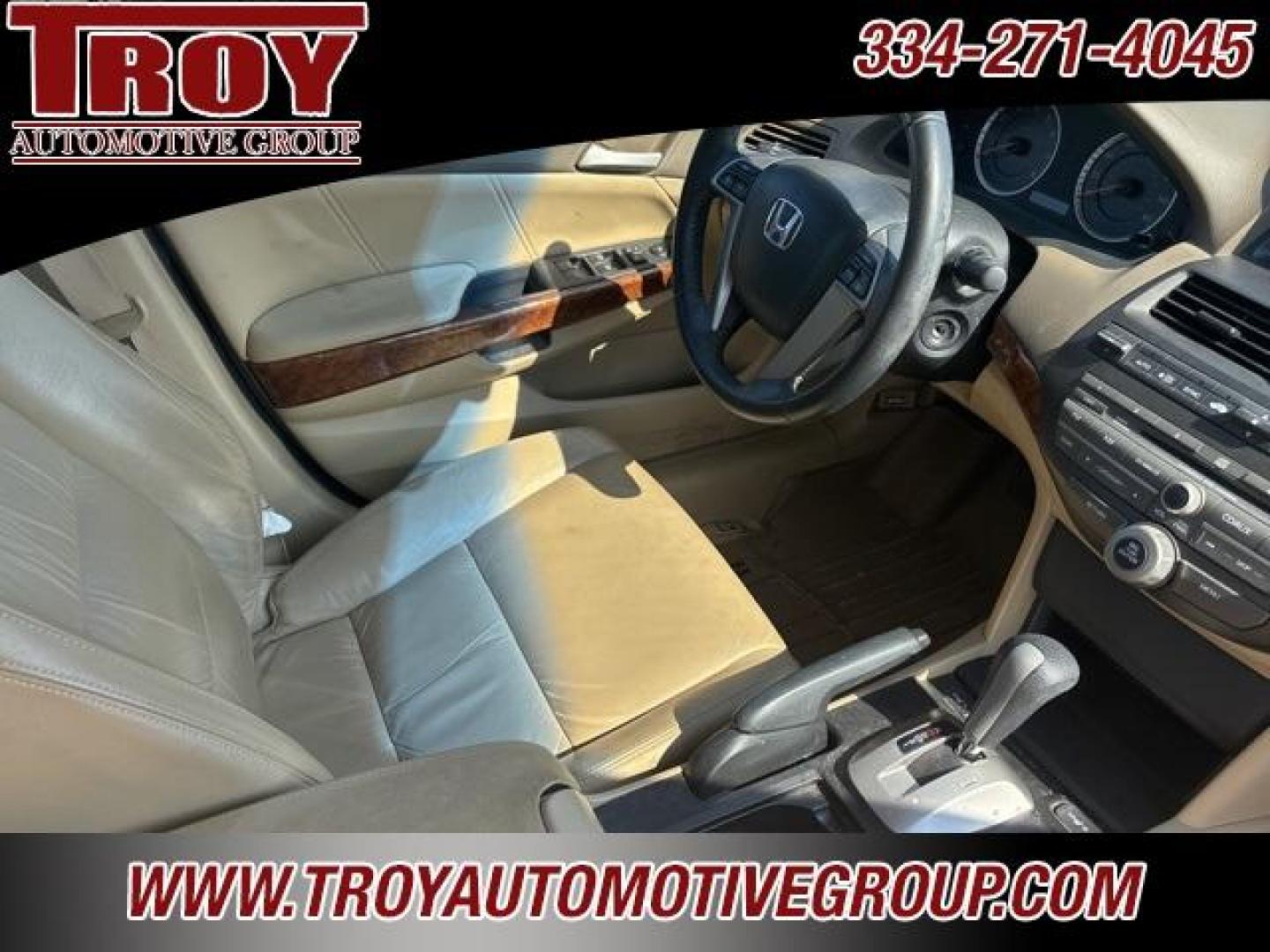 2010 Taffeta White /Ivory Honda Accord EX-L (1HGCP2F85AA) with an 2.4L I4 DOHC i-VTEC 16V engine, Automatic transmission, located at 6812 Atlanta Hwy, Montgomery, AL, 36117, (334) 271-4045, 32.382118, -86.178673 - Recent Arrival!<br><br>Taffeta White 2010 Honda Accord EX-L FWD 2.4 2.4L I4 DOHC i-VTEC 16V 5-Speed Automatic with Overdrive<br><br>Financing Available---Top Value for Trades.<br><br>Odometer is 62036 miles below market average! 21/31 City/Highway MPG<br><br><br>Reviews:<br> * The 2010 Honda Accord - Photo#28