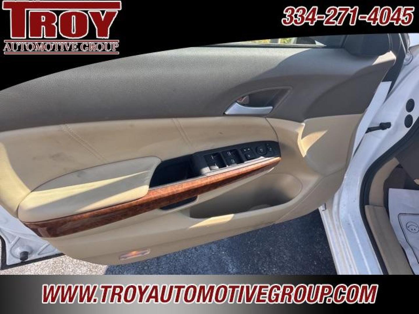 2010 Taffeta White /Ivory Honda Accord EX-L (1HGCP2F85AA) with an 2.4L I4 DOHC i-VTEC 16V engine, Automatic transmission, located at 6812 Atlanta Hwy, Montgomery, AL, 36117, (334) 271-4045, 32.382118, -86.178673 - Recent Arrival!<br><br>Taffeta White 2010 Honda Accord EX-L FWD 2.4 2.4L I4 DOHC i-VTEC 16V 5-Speed Automatic with Overdrive<br><br>Financing Available---Top Value for Trades.<br><br>Odometer is 62036 miles below market average! 21/31 City/Highway MPG<br><br><br>Reviews:<br> * The 2010 Honda Accord - Photo#38
