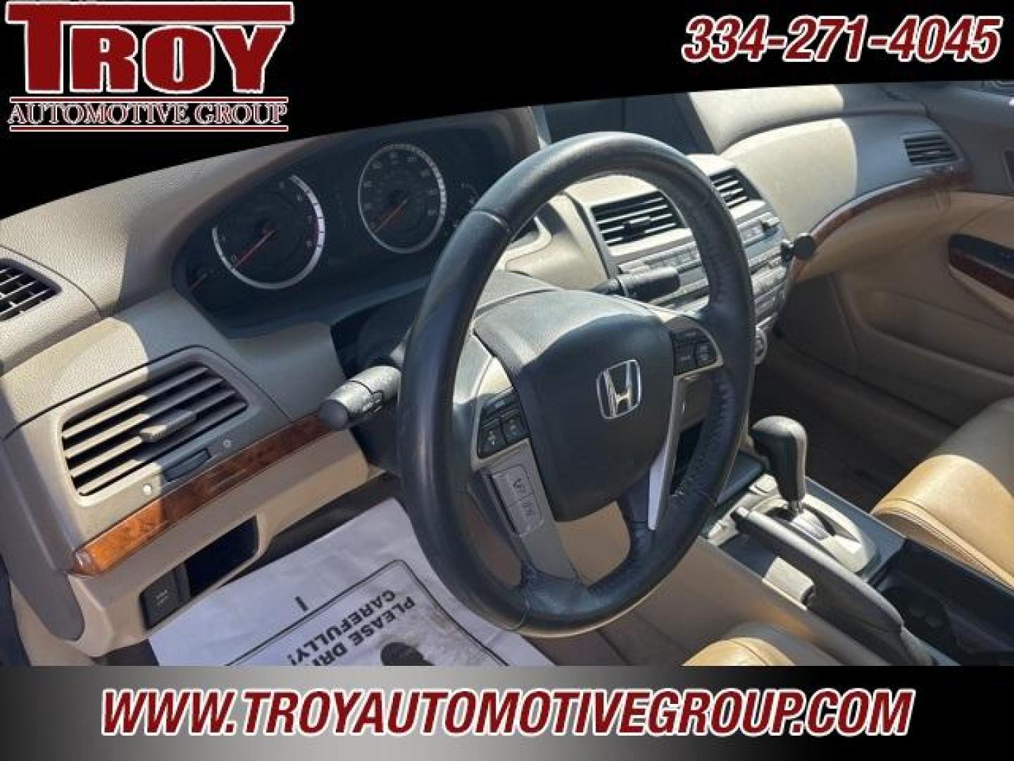 2010 Taffeta White /Ivory Honda Accord EX-L (1HGCP2F85AA) with an 2.4L I4 DOHC i-VTEC 16V engine, Automatic transmission, located at 6812 Atlanta Hwy, Montgomery, AL, 36117, (334) 271-4045, 32.382118, -86.178673 - Recent Arrival!<br><br>Taffeta White 2010 Honda Accord EX-L FWD 2.4 2.4L I4 DOHC i-VTEC 16V 5-Speed Automatic with Overdrive<br><br>Financing Available---Top Value for Trades.<br><br>Odometer is 62036 miles below market average! 21/31 City/Highway MPG<br><br><br>Reviews:<br> * The 2010 Honda Accord - Photo#39