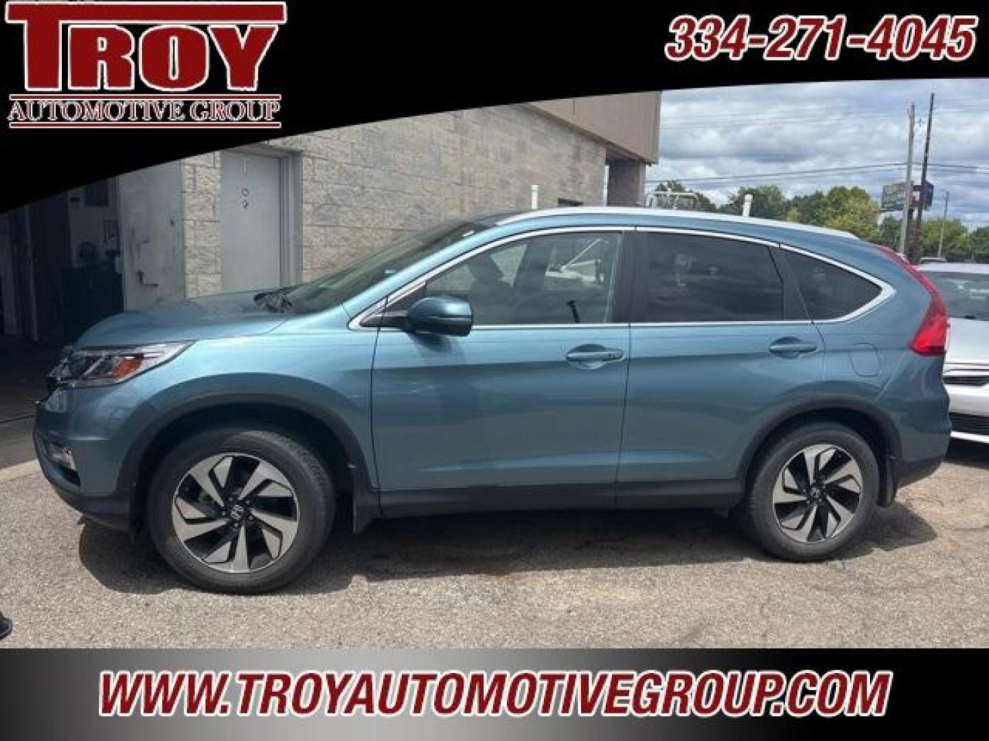 2016 Obsidian Blue Pearl /Beige Honda CR-V Touring (5J6RM4H96GL) with an 2.4L I4 DOHC 16V i-VTEC engine, CVT transmission, located at 6812 Atlanta Hwy, Montgomery, AL, 36117, (334) 271-4045, 32.382118, -86.178673 - Priced below KBB Fair Purchase Price!<br><br>Obsidian Blue Pearl 2016 Honda CR-V Touring AWD 2.4L I4 DOHC 16V i-VTEC CVT<br><br>Financing Available---Top Value for Trades.<br><br>25/31 City/Highway MPG<br><br><br>Awards:<br> * 2016 IIHS Top Safety Pick+ (With Touring Model) * 2016 KBB.com Brand I - Photo#2