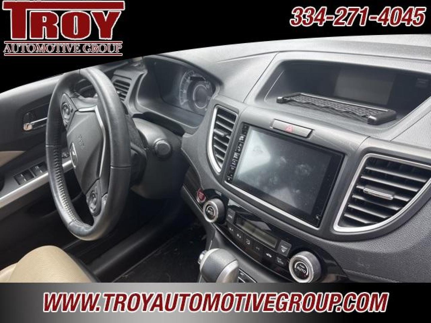 2016 Obsidian Blue Pearl /Beige Honda CR-V Touring (5J6RM4H96GL) with an 2.4L I4 DOHC 16V i-VTEC engine, CVT transmission, located at 6812 Atlanta Hwy, Montgomery, AL, 36117, (334) 271-4045, 32.382118, -86.178673 - Priced below KBB Fair Purchase Price!<br><br>Obsidian Blue Pearl 2016 Honda CR-V Touring AWD 2.4L I4 DOHC 16V i-VTEC CVT<br><br>Financing Available---Top Value for Trades.<br><br>25/31 City/Highway MPG<br><br><br>Awards:<br> * 2016 IIHS Top Safety Pick+ (With Touring Model) * 2016 KBB.com Brand I - Photo#36