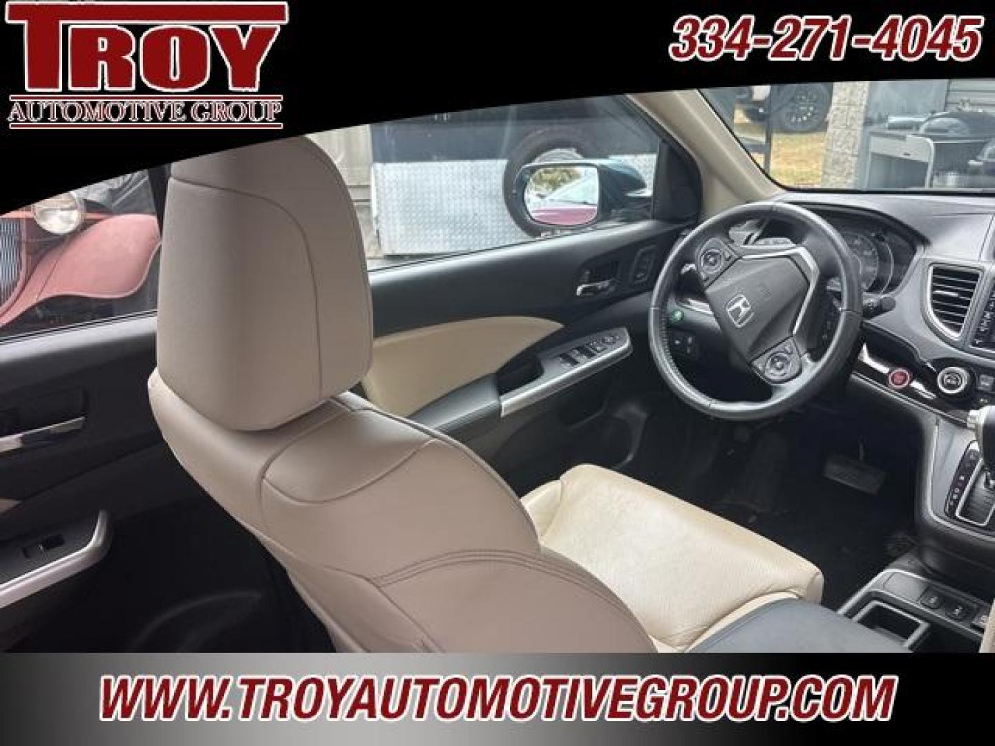 2016 Obsidian Blue Pearl /Beige Honda CR-V Touring (5J6RM4H96GL) with an 2.4L I4 DOHC 16V i-VTEC engine, CVT transmission, located at 6812 Atlanta Hwy, Montgomery, AL, 36117, (334) 271-4045, 32.382118, -86.178673 - Priced below KBB Fair Purchase Price!<br><br>Obsidian Blue Pearl 2016 Honda CR-V Touring AWD 2.4L I4 DOHC 16V i-VTEC CVT<br><br>Financing Available---Top Value for Trades.<br><br>25/31 City/Highway MPG<br><br><br>Awards:<br> * 2016 IIHS Top Safety Pick+ (With Touring Model) * 2016 KBB.com Brand I - Photo#39