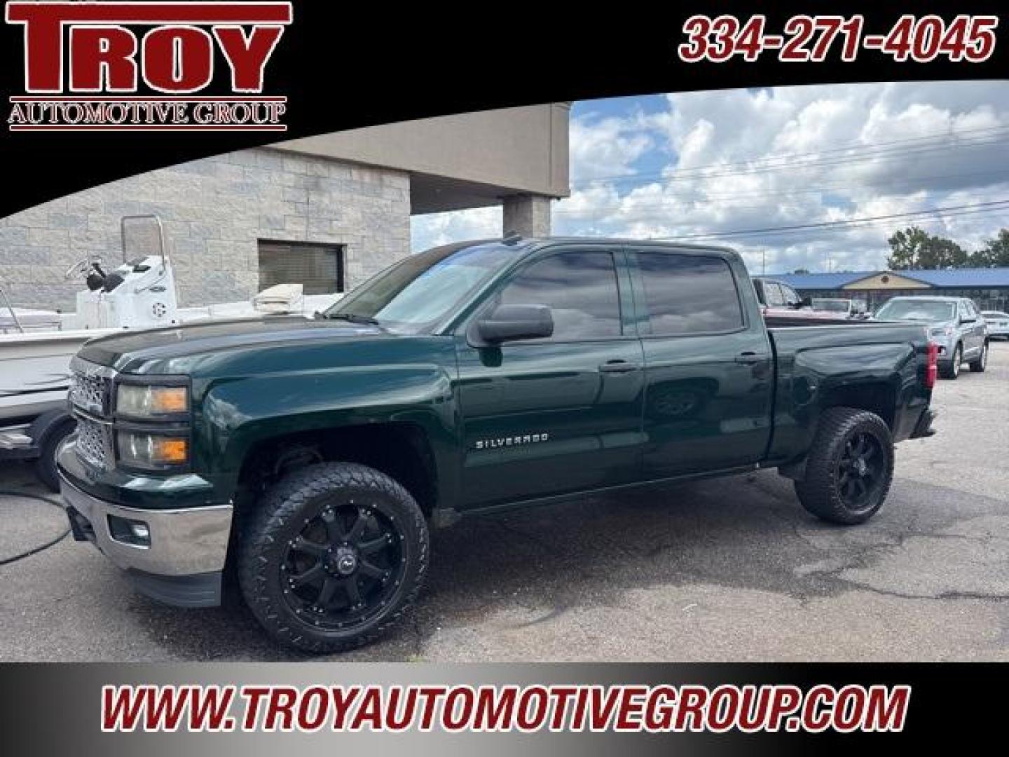 2014 Rainforest Green Metallic /Black Chevrolet Silverado 1500 LT (3GCUKREH5EG) with an EcoTec3 4.3L V6 Flex Fuel engine, Automatic transmission, located at 6812 Atlanta Hwy, Montgomery, AL, 36117, (334) 271-4045, 32.382118, -86.178673 - Power Driver Seat!!<br>Tow Package!!<br>Upgraded Stereo!!<br>Cold Air Intake!! - Photo#2