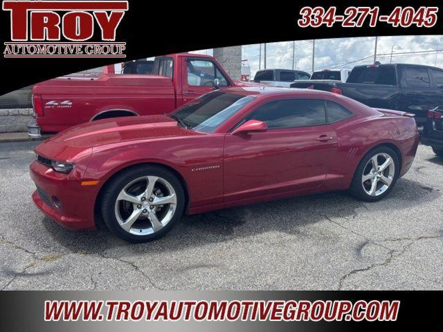 2014 Crystal Red Tintcoat /Beige Chevrolet Camaro 1LT (2G1FB1E36E9) with an 3.6L V6 DGI DOHC VVT engine, Automatic transmission, located at 6812 Atlanta Hwy, Montgomery, AL, 36117, (334) 271-4045, 32.382118, -86.178673 - Photo#1