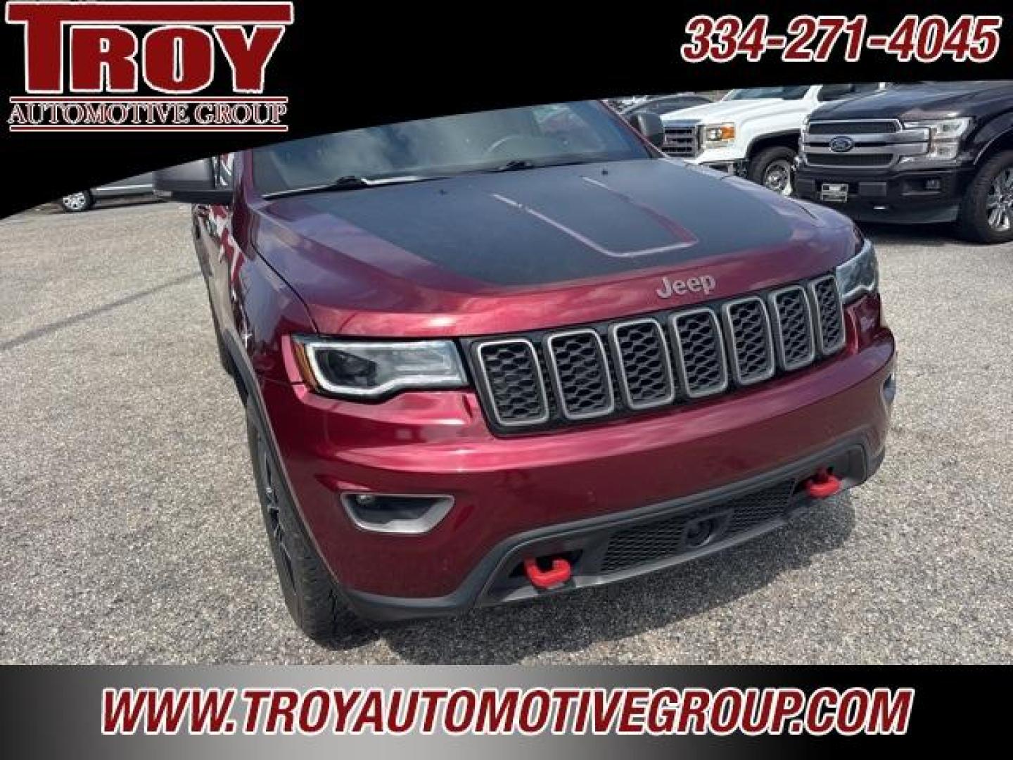 2017 Velvet Red Pearlcoat /Black Jeep Grand Cherokee Trailhawk (1C4RJFLG6HC) with an 3.6L V6 24V VVT engine, Automatic transmission, located at 6812 Atlanta Hwy, Montgomery, AL, 36117, (334) 271-4045, 32.382118, -86.178673 - 1-Owner!!<br>Power Sunroof!!<br>Tow Package!!<br>Blind Spot Monitors!!<br> - Photo#6