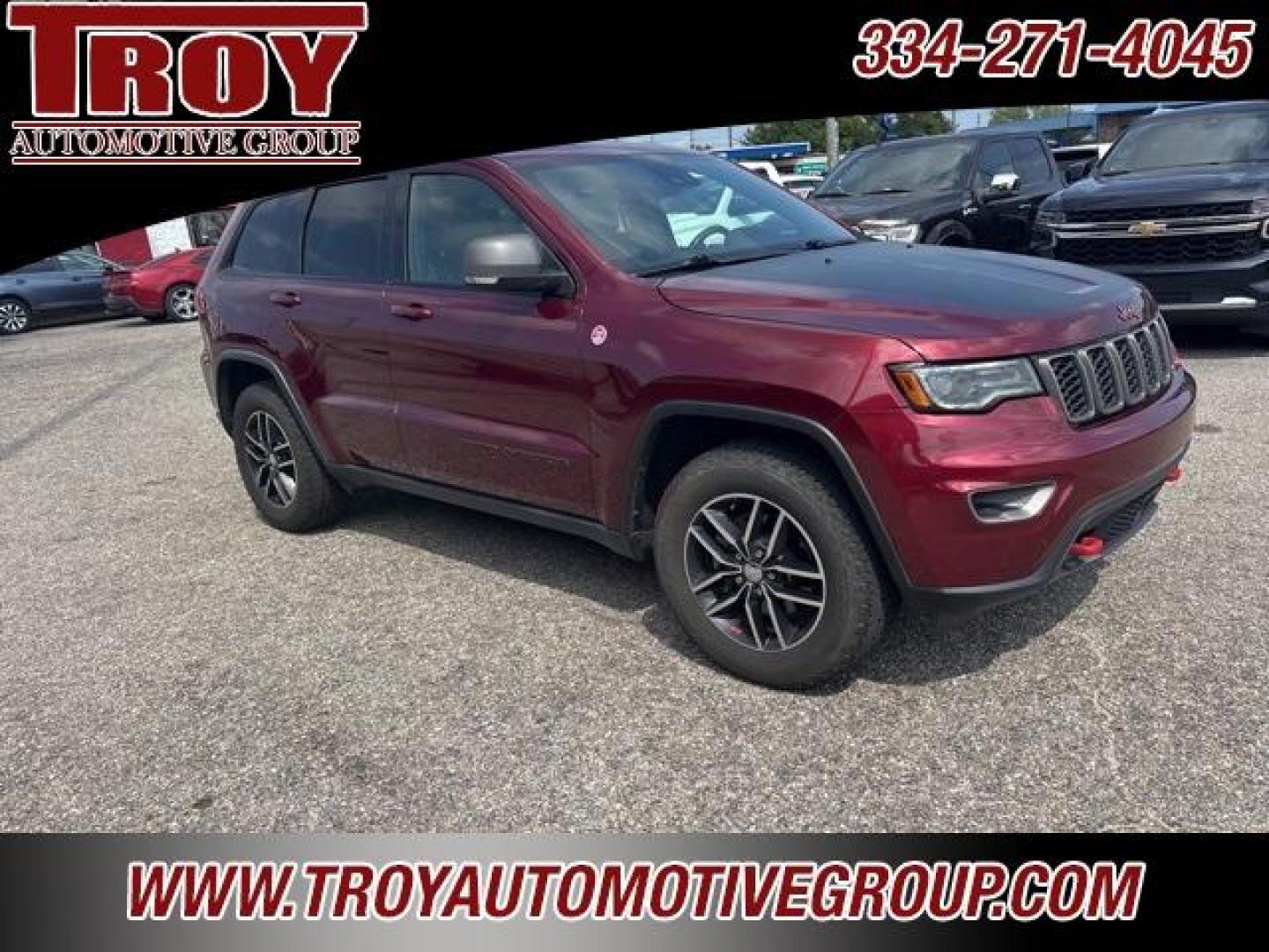 2017 Velvet Red Pearlcoat /Black Jeep Grand Cherokee Trailhawk (1C4RJFLG6HC) with an 3.6L V6 24V VVT engine, Automatic transmission, located at 6812 Atlanta Hwy, Montgomery, AL, 36117, (334) 271-4045, 32.382118, -86.178673 - 1-Owner!!<br>Power Sunroof!!<br>Tow Package!!<br>Blind Spot Monitors!!<br> - Photo#7