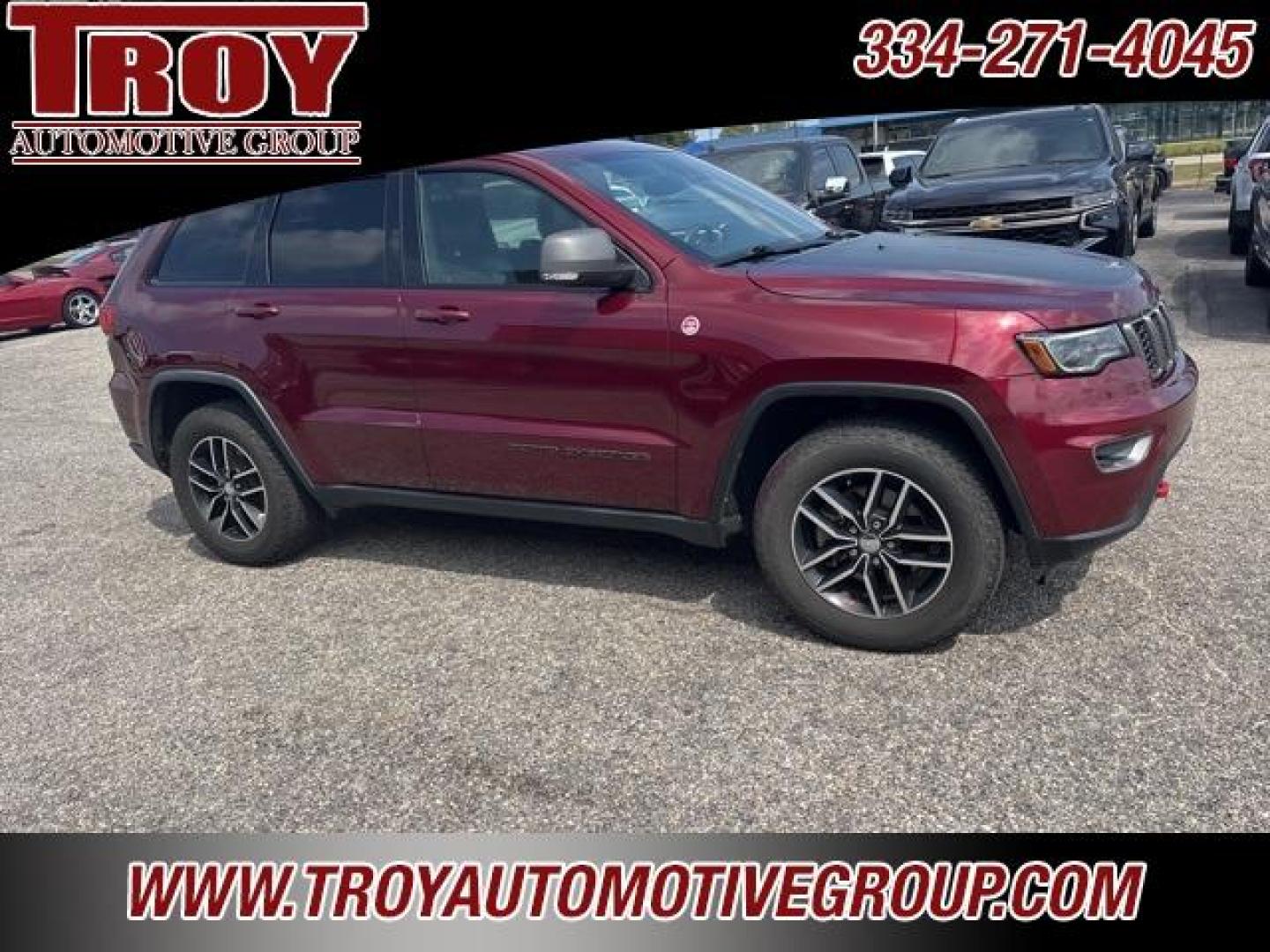 2017 Velvet Red Pearlcoat /Black Jeep Grand Cherokee Trailhawk (1C4RJFLG6HC) with an 3.6L V6 24V VVT engine, Automatic transmission, located at 6812 Atlanta Hwy, Montgomery, AL, 36117, (334) 271-4045, 32.382118, -86.178673 - 1-Owner!!<br>Power Sunroof!!<br>Tow Package!!<br>Blind Spot Monitors!!<br> - Photo#8