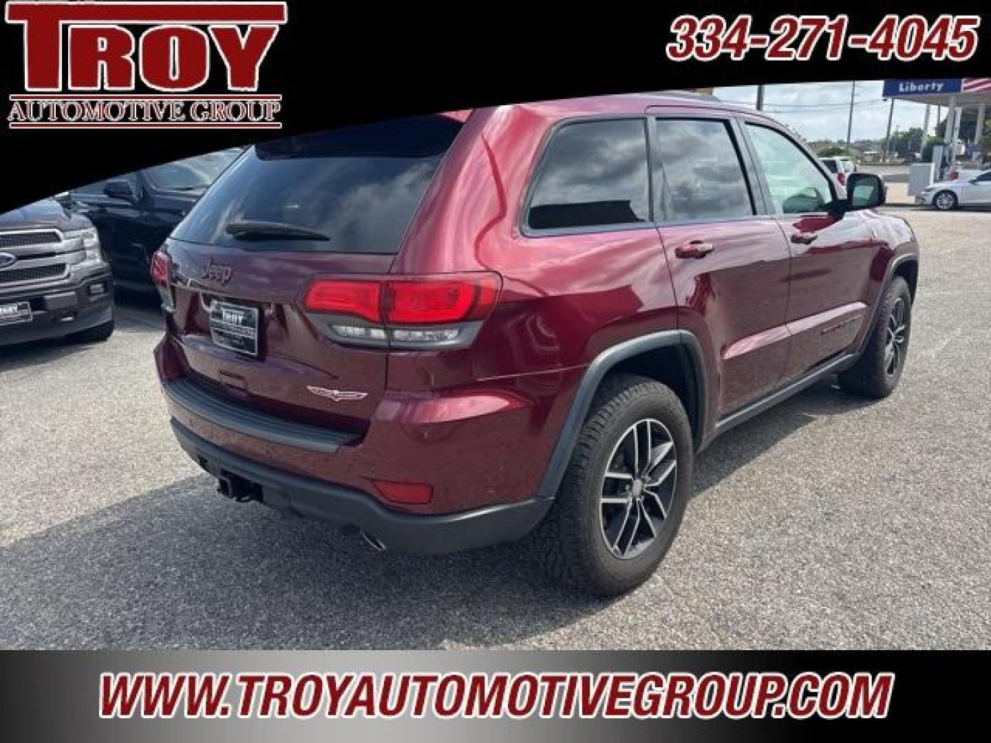 2017 Velvet Red Pearlcoat /Black Jeep Grand Cherokee Trailhawk (1C4RJFLG6HC) with an 3.6L V6 24V VVT engine, Automatic transmission, located at 6812 Atlanta Hwy, Montgomery, AL, 36117, (334) 271-4045, 32.382118, -86.178673 - 1-Owner!!<br>Power Sunroof!!<br>Tow Package!!<br>Blind Spot Monitors!!<br> - Photo#10