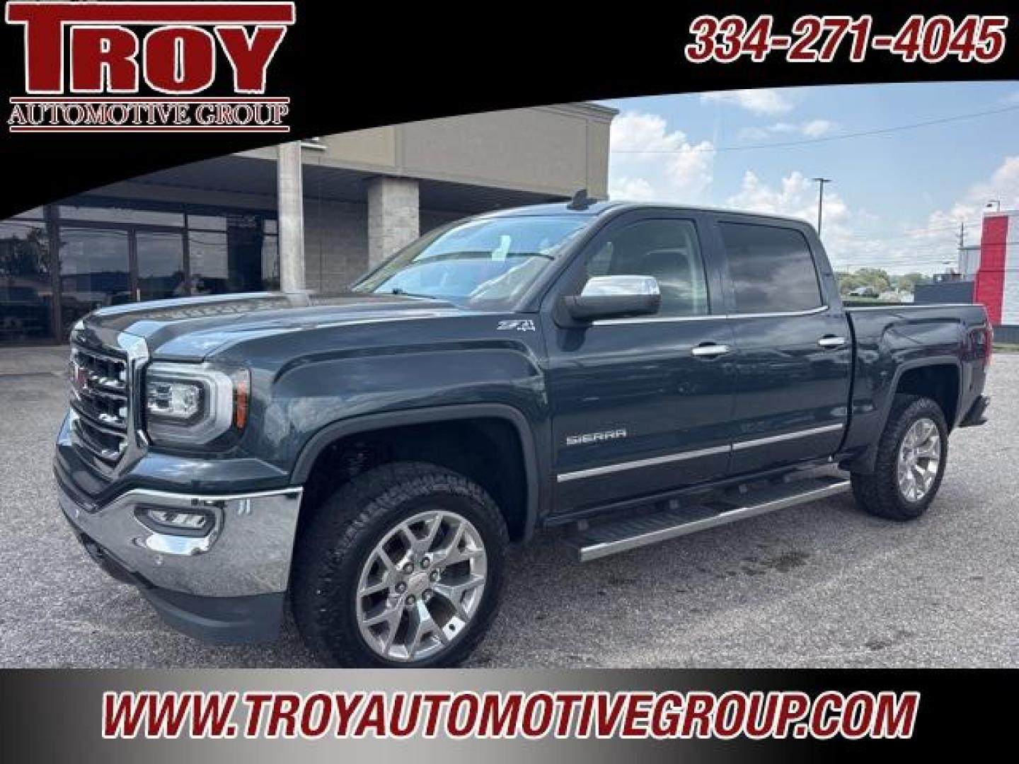 2018 Dark Slate Metallic /Cocoa/Dune GMC Sierra 1500 SLT (3GTU2NEC1JG) with an EcoTec3 5.3L V8 engine, Automatic transmission, located at 6812 Atlanta Hwy, Montgomery, AL, 36117, (334) 271-4045, 32.382118, -86.178673 - Navigation!!<br>Leveling Kit!!<br>Heated/Cooled Seats!!<br>Park Sensors!!<br>Spray N Bedliner!!<br>Tow Package!!<br>Dark Slate Metallic 2018 GMC Sierra 1500 SLT 4WD EcoTec3 5.3L V8 8-Speed Automatic with Overdrive<br><br>Financing Available---Top Value for Trades - Photo#4