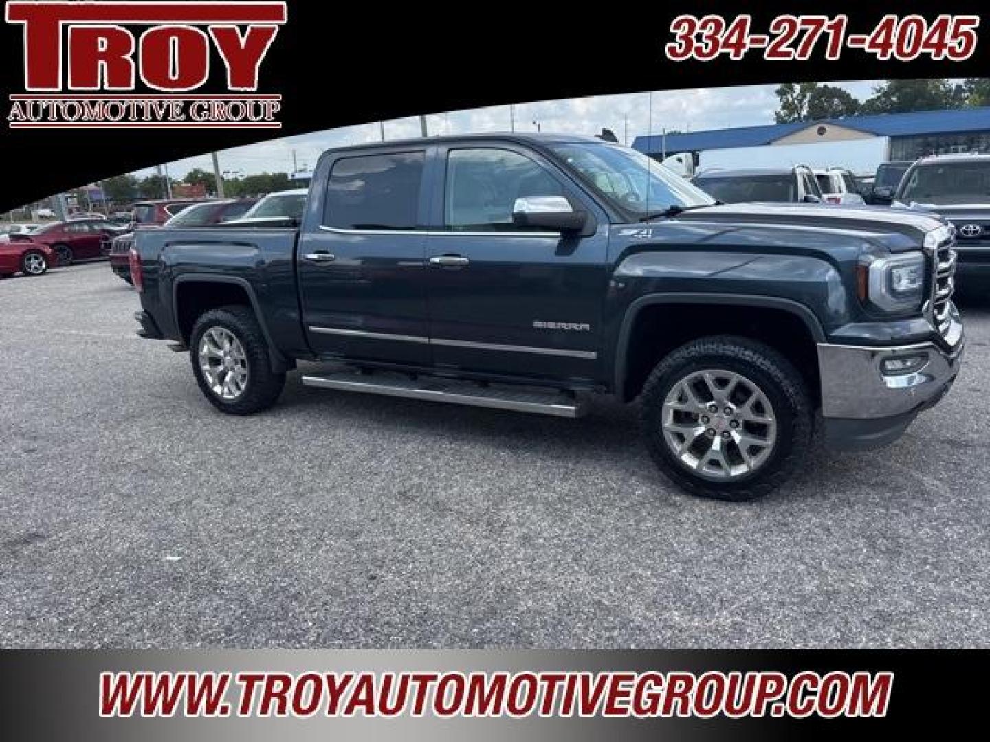 2018 Dark Slate Metallic /Cocoa/Dune GMC Sierra 1500 SLT (3GTU2NEC1JG) with an EcoTec3 5.3L V8 engine, Automatic transmission, located at 6812 Atlanta Hwy, Montgomery, AL, 36117, (334) 271-4045, 32.382118, -86.178673 - Navigation!!<br>Leveling Kit!!<br>Heated/Cooled Seats!!<br>Park Sensors!!<br>Spray N Bedliner!!<br>Tow Package!!<br>Dark Slate Metallic 2018 GMC Sierra 1500 SLT 4WD EcoTec3 5.3L V8 8-Speed Automatic with Overdrive<br><br>Financing Available---Top Value for Trades - Photo#9