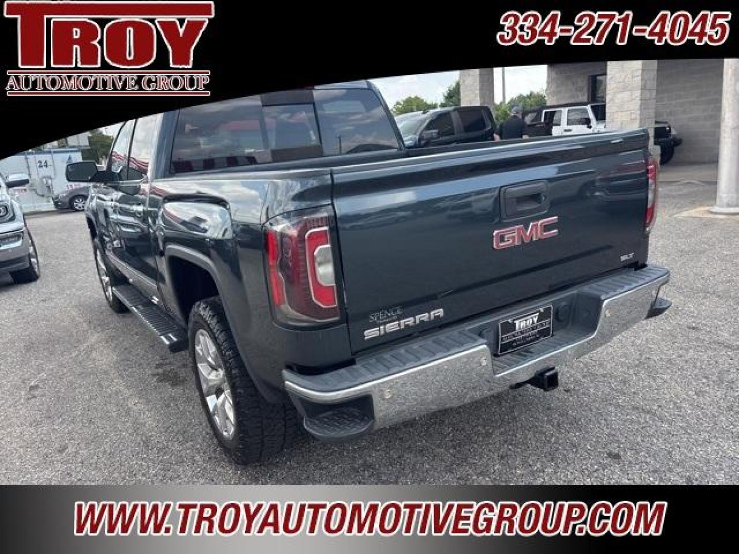 2018 Dark Slate Metallic /Cocoa/Dune GMC Sierra 1500 SLT (3GTU2NEC1JG) with an EcoTec3 5.3L V8 engine, Automatic transmission, located at 6812 Atlanta Hwy, Montgomery, AL, 36117, (334) 271-4045, 32.382118, -86.178673 - Navigation!!<br>Leveling Kit!!<br>Heated/Cooled Seats!!<br>Park Sensors!!<br>Spray N Bedliner!!<br>Tow Package!!<br>Dark Slate Metallic 2018 GMC Sierra 1500 SLT 4WD EcoTec3 5.3L V8 8-Speed Automatic with Overdrive<br><br>Financing Available---Top Value for Trades - Photo#16