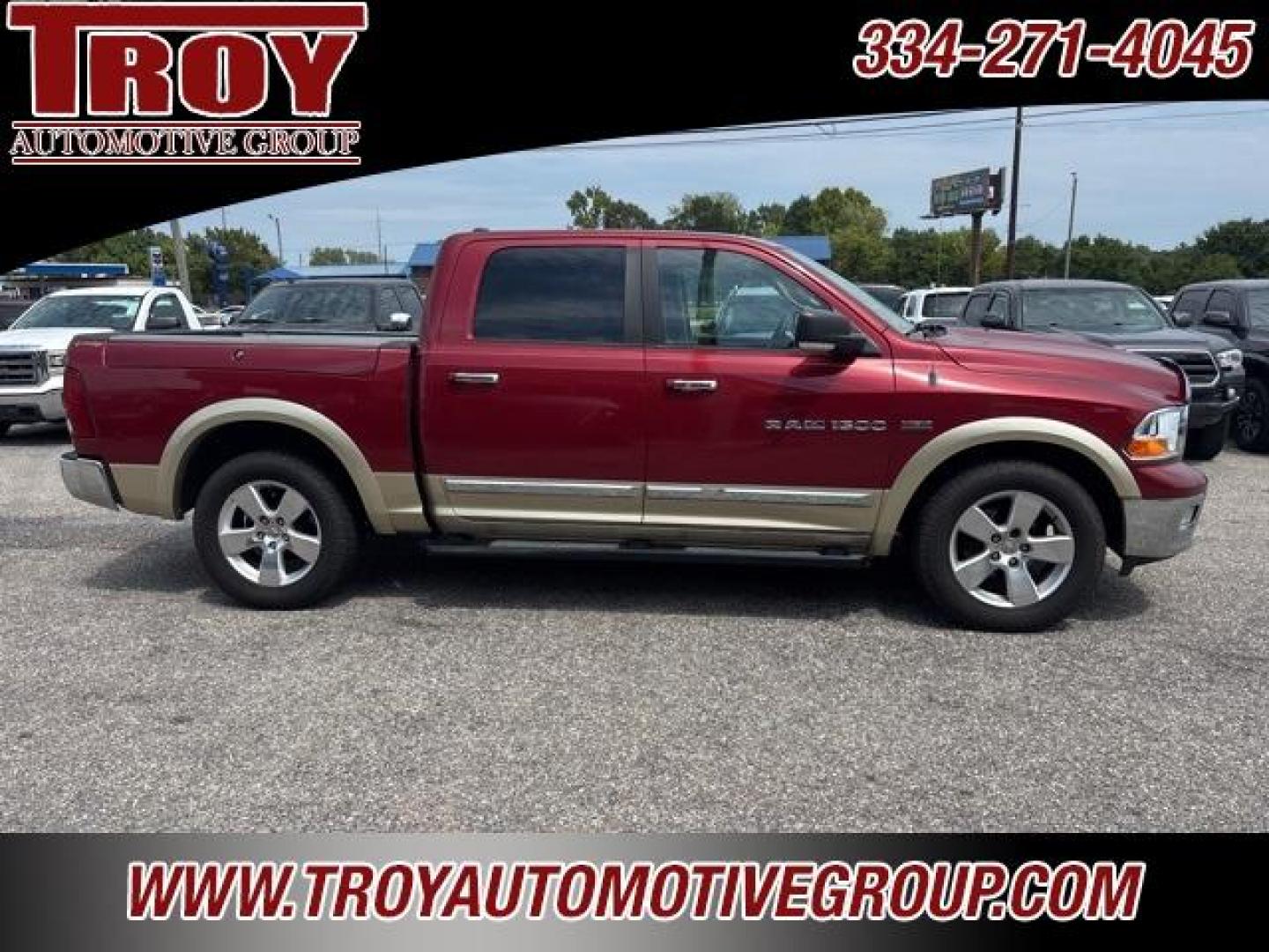 2012 Deep Cherry Red Crystal Pearlcoat /Brown Ram 1500 Big Horn (1C6RD6LT4CS) with an HEMI 5.7L V8 Multi Displacement VVT engine, Automatic transmission, located at 6812 Atlanta Hwy, Montgomery, AL, 36117, (334) 271-4045, 32.382118, -86.178673 - Photo#9