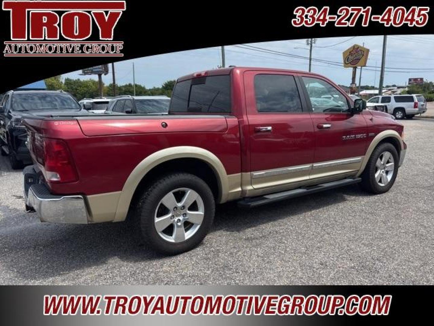 2012 Deep Cherry Red Crystal Pearlcoat /Brown Ram 1500 Big Horn (1C6RD6LT4CS) with an HEMI 5.7L V8 Multi Displacement VVT engine, Automatic transmission, located at 6812 Atlanta Hwy, Montgomery, AL, 36117, (334) 271-4045, 32.382118, -86.178673 - Photo#10