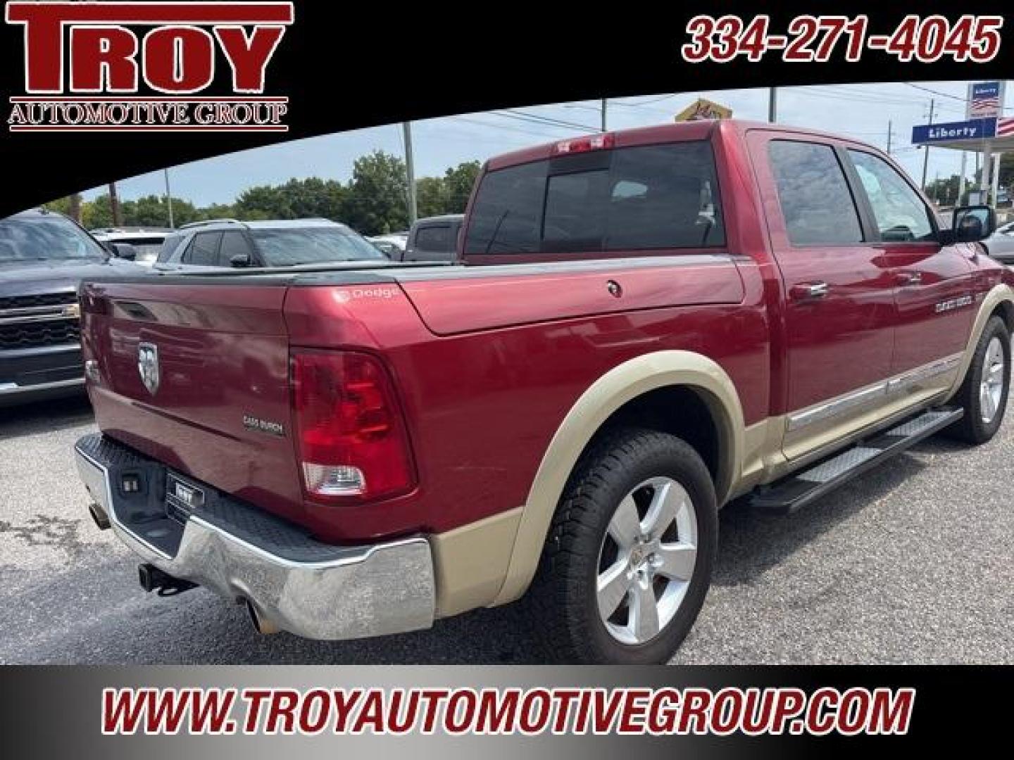 2012 Deep Cherry Red Crystal Pearlcoat /Brown Ram 1500 Big Horn (1C6RD6LT4CS) with an HEMI 5.7L V8 Multi Displacement VVT engine, Automatic transmission, located at 6812 Atlanta Hwy, Montgomery, AL, 36117, (334) 271-4045, 32.382118, -86.178673 - Photo#11