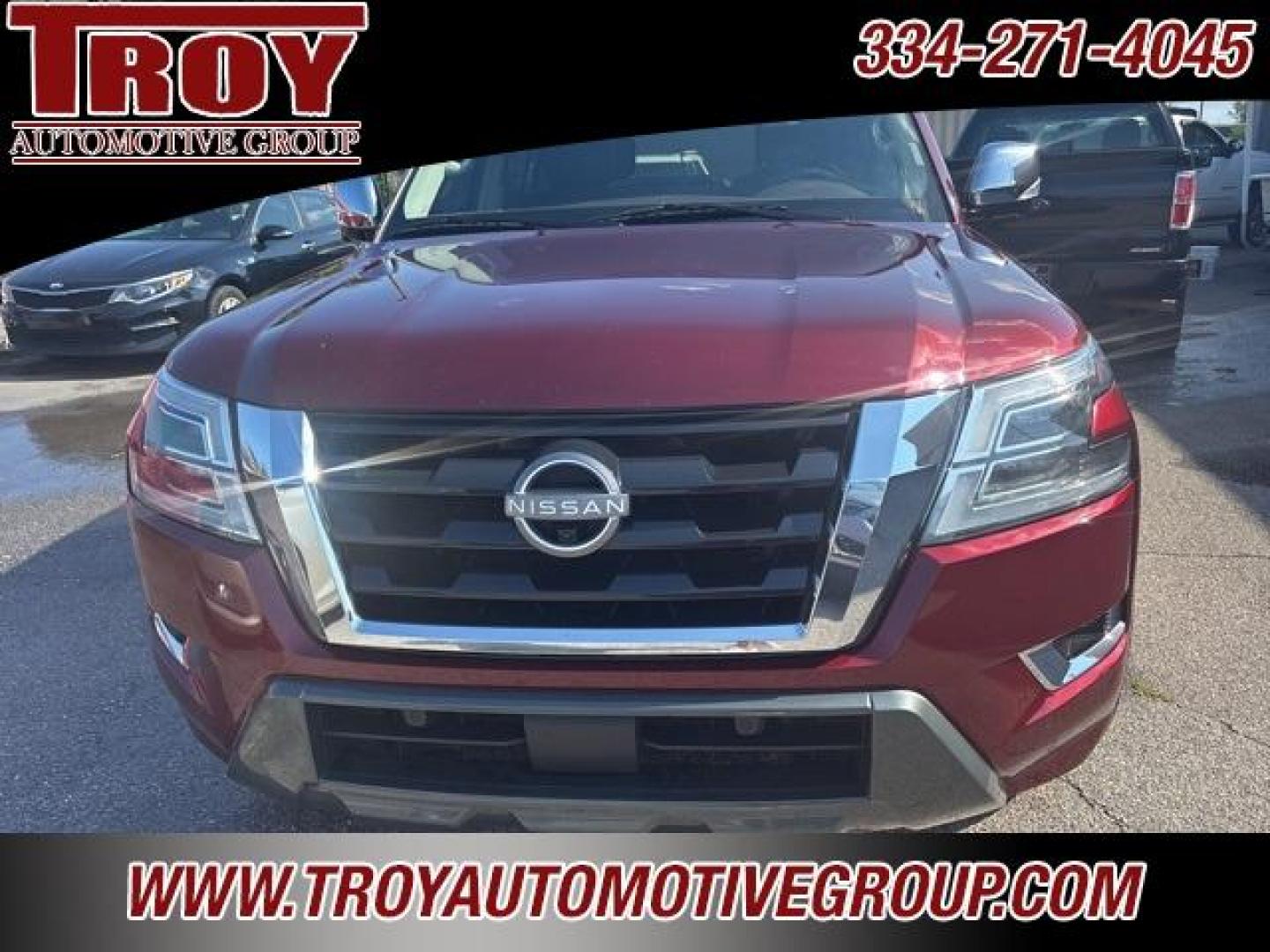 2021 Coulis Red Pearl /Black Nissan Armada Platinum (JN8AY2DA1M9) with an 5.6L V8 DOHC 32V LEV3-ULEV125 400hp engine, Automatic transmission, located at 6812 Atlanta Hwy, Montgomery, AL, 36117, (334) 271-4045, 32.382118, -86.178673 - Recent Arrival!<br><br>Coulis Red Pearl 2021 Nissan Armada Platinum RWD 5.6L V8 DOHC 32V LEV3-ULEV125 400hp 7-Speed Automatic<br><br>Financing Available---Top Value for Trades. - Photo#6