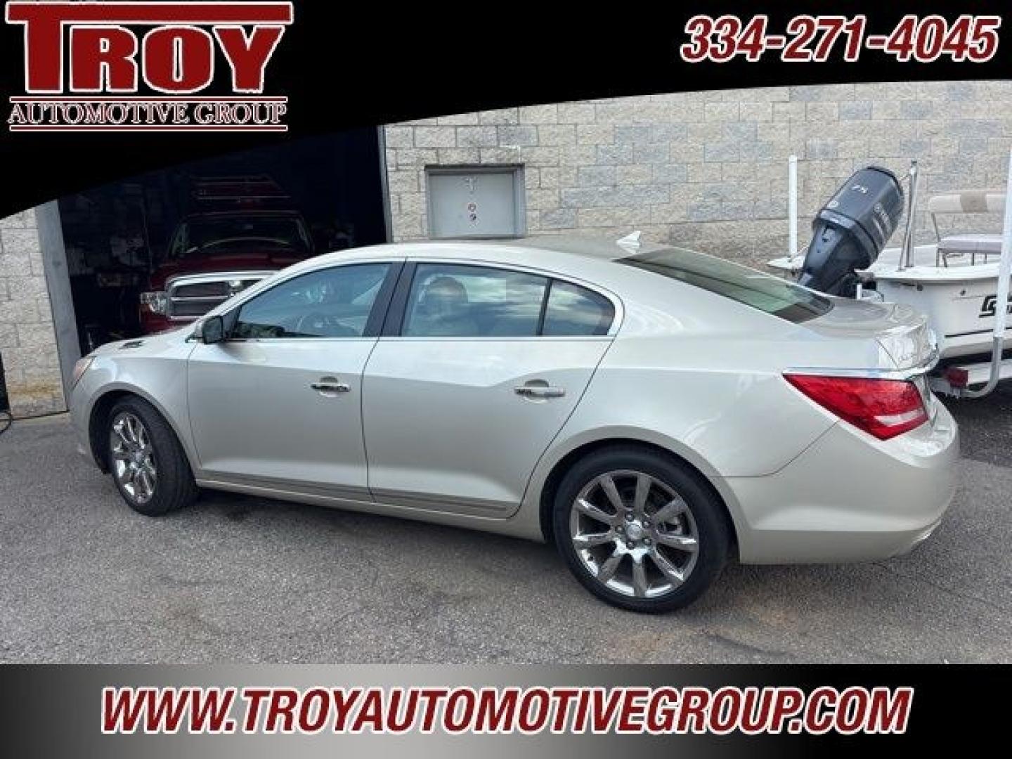 2014 Champagne Silver Metallic /Light Neutral Buick LaCrosse Leather Group (1G4GB5G30EF) with an 3.6L V6 E85 Flex Fuel SIDI DOHC VVT engine, Automatic transmission, located at 6812 Atlanta Hwy, Montgomery, AL, 36117, (334) 271-4045, 32.382118, -86.178673 - Power Sunroof!!<br>Bose Premium Sound System!!<br>2-Master Remote Start Keys!!<br>Navigation!!- Photo#3