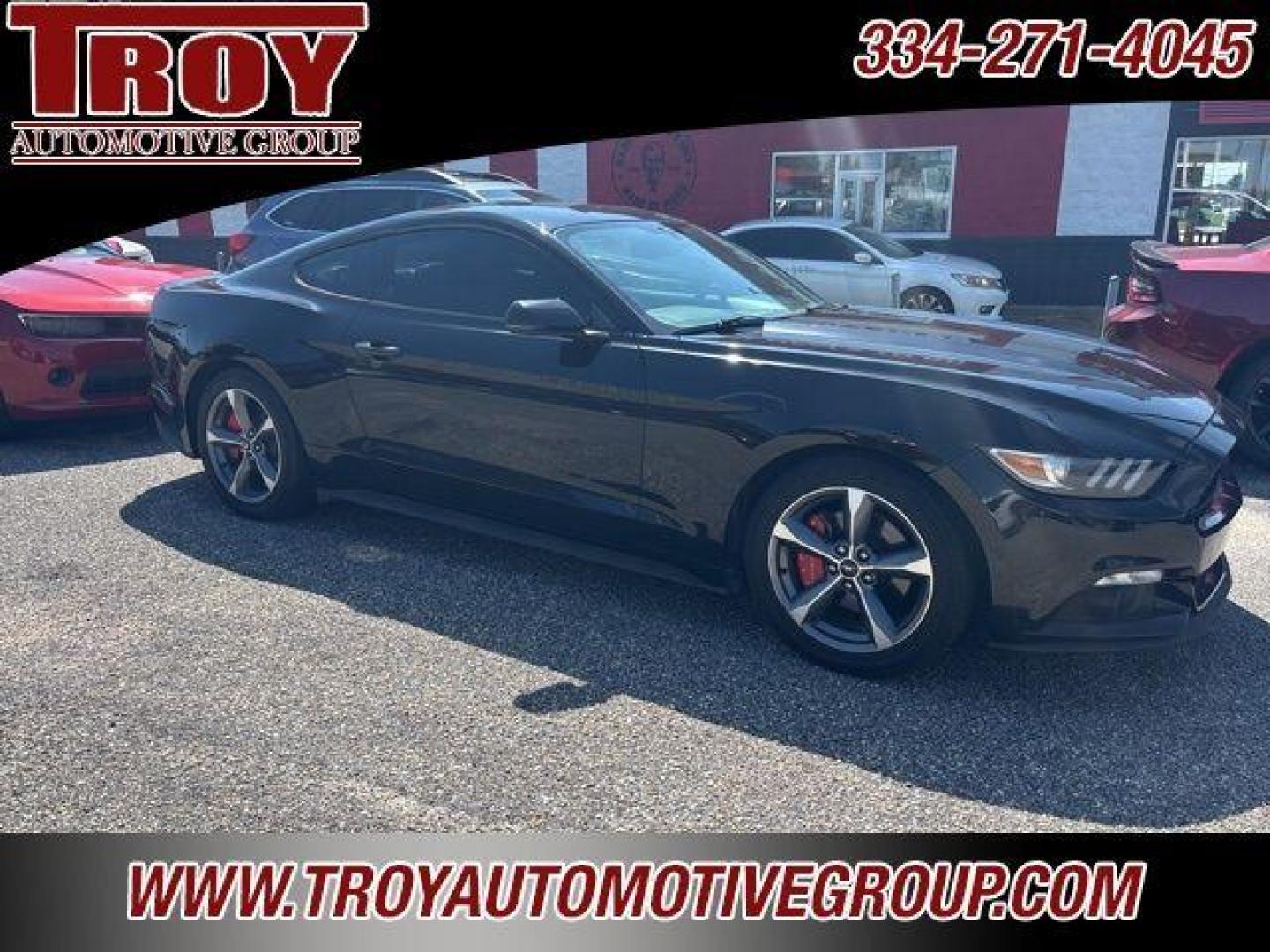 2016 Shadow Black /Ebony Ford Mustang EcoBoost Premium (1FA6P8TH9G5) with an EcoBoost 2.3L I4 GTDi DOHC Turbocharged VCT engine, Automatic transmission, located at 6812 Atlanta Hwy, Montgomery, AL, 36117, (334) 271-4045, 32.382118, -86.178673 - Recent Arrival!<br>Leather Interior!!<br>Shaker Sound System!!<br>Heated/Cooled Seats!!<br>2-Master Keys w/Remote Start!!<br><br>Shadow Black 2016 Ford Mustang EcoBoost Premium RWD EcoBoost 2.3L I4 GTDi DOHC Turbocharged VCT 6-Speed Automatic with Select-Shift<br><br>Financing Available---Top Value - Photo#2