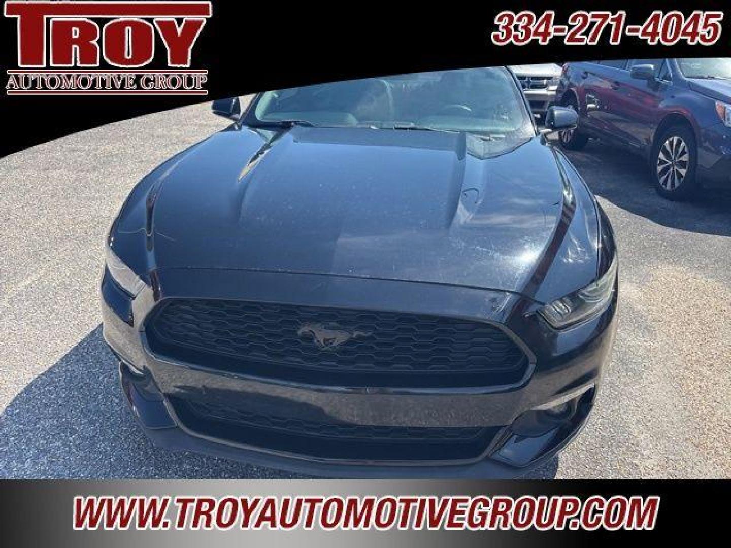2016 Shadow Black /Ebony Ford Mustang EcoBoost Premium (1FA6P8TH9G5) with an EcoBoost 2.3L I4 GTDi DOHC Turbocharged VCT engine, Automatic transmission, located at 6812 Atlanta Hwy, Montgomery, AL, 36117, (334) 271-4045, 32.382118, -86.178673 - Recent Arrival!<br>Leather Interior!!<br>Shaker Sound System!!<br>Heated/Cooled Seats!!<br>2-Master Keys w/Remote Start!!<br><br>Shadow Black 2016 Ford Mustang EcoBoost Premium RWD EcoBoost 2.3L I4 GTDi DOHC Turbocharged VCT 6-Speed Automatic with Select-Shift<br><br>Financing Available---Top Value - Photo#4