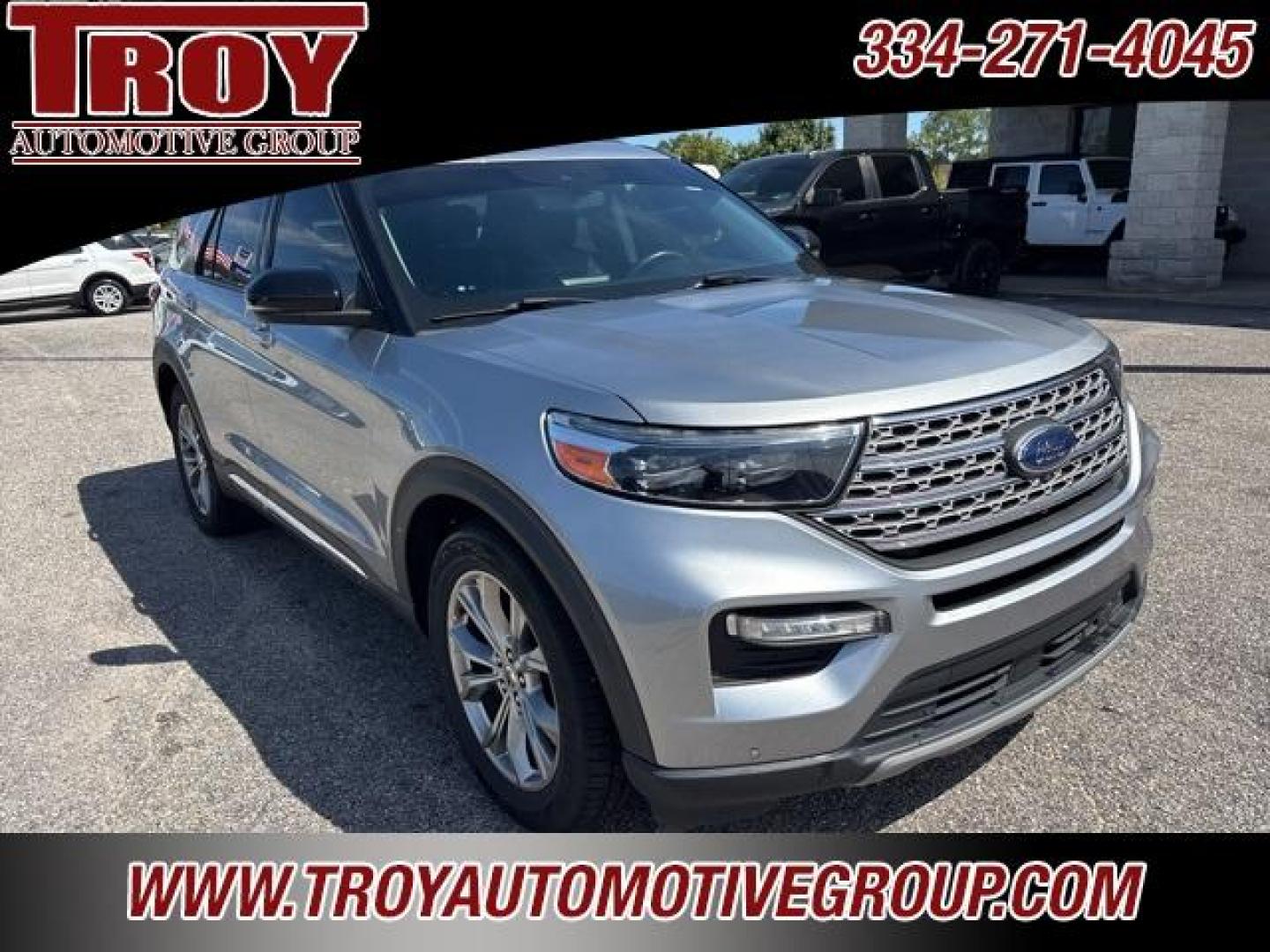 2021 Silver /Ebony With Light Slate Uppers Ford Explorer Limited (1FMSK7FH0MG) with an 2.3L EcoBoost I-4 engine, Automatic transmission, located at 6812 Atlanta Hwy, Montgomery, AL, 36117, (334) 271-4045, 32.382118, -86.178673 - 1-Owner!!<br>New Tires!!<br>Panoramic Sunroof!!<br><br>Silver 2021 Ford Explorer Limited RWD 2.3L EcoBoost I-4 10-Speed Automatic<br><br>Financing Available---Top Value for Trades.<br><br>21/28 City/Highway MPG - Photo#8