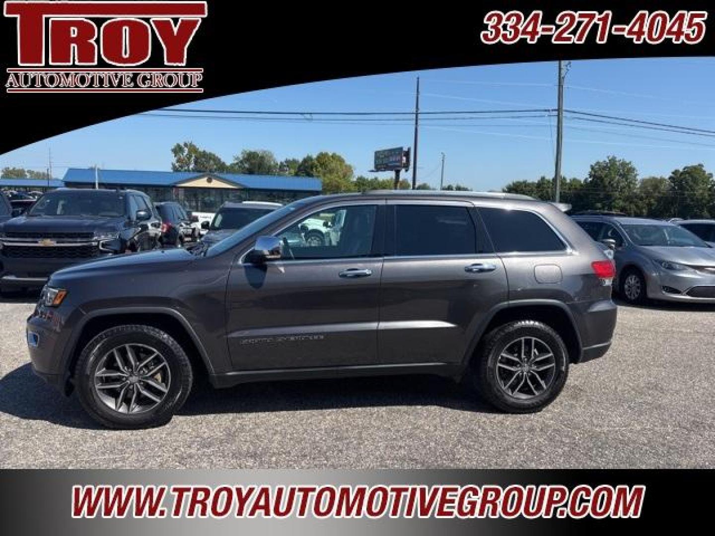 2017 Granite Crystal Metallic Clearcoat /Black Jeep Grand Cherokee Limited (1C4RJEBG7HC) with an 3.6L V6 24V VVT engine, Automatic transmission, located at 6812 Atlanta Hwy, Montgomery, AL, 36117, (334) 271-4045, 32.382118, -86.178673 - Photo#0