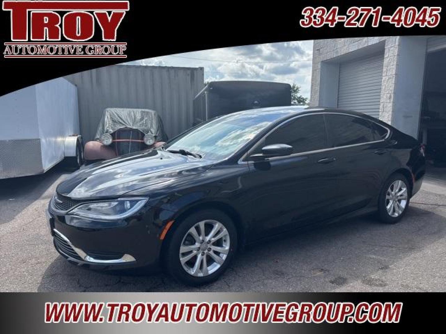 2016 Black Clearcoat /Linen/Black Chrysler 200 Limited (1C3CCCAB2GN) with an 2.4L I4 MultiAir engine, Automatic transmission, located at 6812 Atlanta Hwy, Montgomery, AL, 36117, (334) 271-4045, 32.382118, -86.178673 - 1-Owner!! - Photo#1