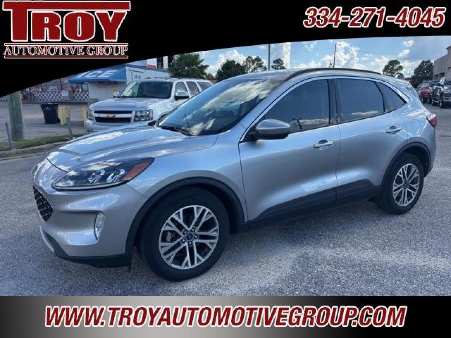 2022 Iconic Silver Metallic /Ebony Ford Escape SEL (1FMCU0H66NU) with an 1.5L EcoBoost engine, Automatic transmission, located at 6812 Atlanta Hwy, Montgomery, AL, 36117, (334) 271-4045, 32.382118, -86.178673 - Recent Arrival!<br>Leather Interior!!<br>Heated Seats!!<br><br>Iconic Silver Metallic 2022 Ford Escape SEL FWD 1.5L EcoBoost 8-Speed Automatic<br><br>Financing Available---Top Value for Trades.<br><br>Odometer is 16015 miles below market average! 28/34 City/Highway MPG - Photo#3
