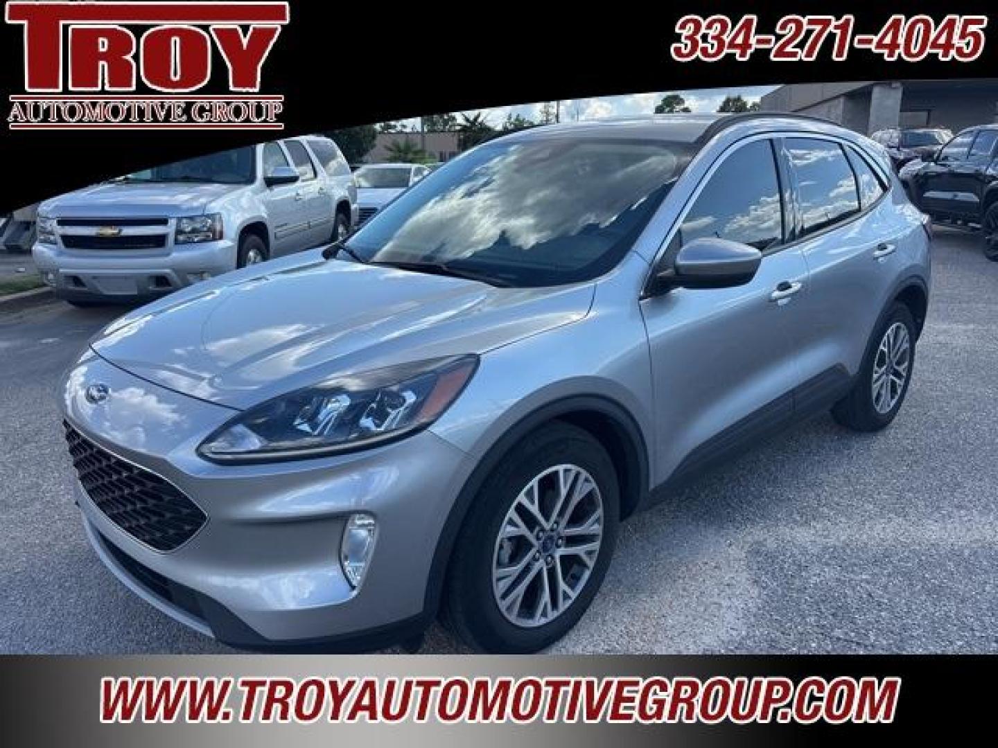 2022 Iconic Silver Metallic /Ebony Ford Escape SEL (1FMCU0H66NU) with an 1.5L EcoBoost engine, Automatic transmission, located at 6812 Atlanta Hwy, Montgomery, AL, 36117, (334) 271-4045, 32.382118, -86.178673 - Recent Arrival!<br>Leather Interior!!<br>Heated Seats!!<br><br>Iconic Silver Metallic 2022 Ford Escape SEL FWD 1.5L EcoBoost 8-Speed Automatic<br><br>Financing Available---Top Value for Trades.<br><br>Odometer is 16015 miles below market average! 28/34 City/Highway MPG - Photo#4