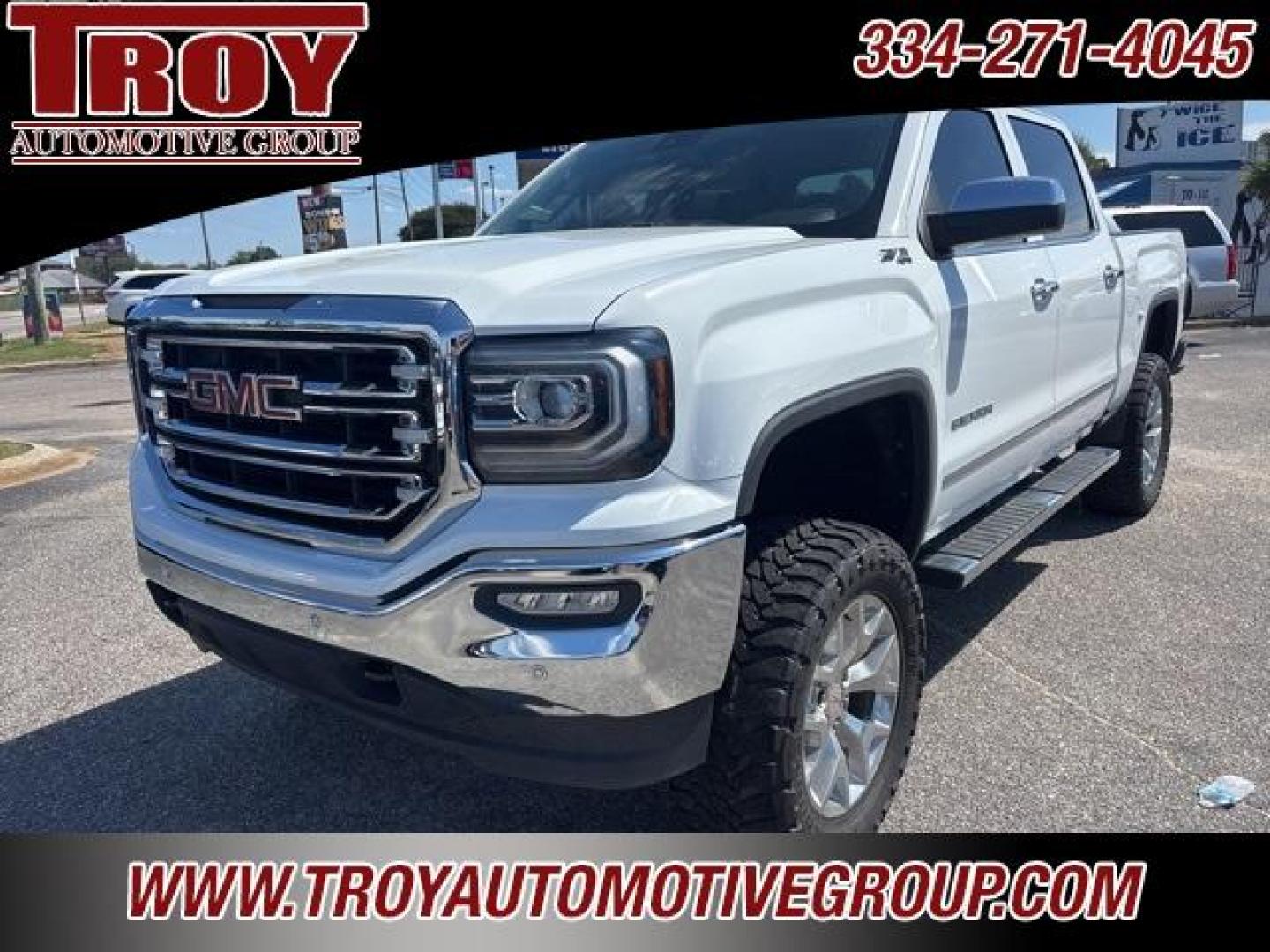 2018 Summit White /Cocoa/Dune GMC Sierra 1500 SLT (3GTU2NEC3JG) with an EcoTec3 5.3L V8 engine, Automatic transmission, located at 6812 Atlanta Hwy, Montgomery, AL, 36117, (334) 271-4045, 32.382118, -86.178673 - 6 Fox Lift!!<br>Toyo 35 MT Tires!!<br>Power Sunroof!!<br>Tow Package!!<br>Heated/Cooled Seats!!<br>Navigation!!<br>Bose Premium Sound System!!<br> - Photo#4