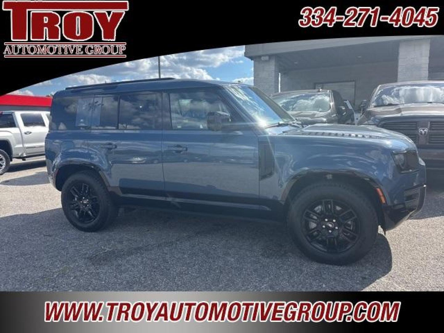 2023 Tasman Blue Metallic Land Rover Defender 110 X-Dynamic SE (SALE27EU5P2) with an 3.0L I6 engine, Automatic transmission, located at 6812 Atlanta Hwy, Montgomery, AL, 36117, (334) 271-4045, 32.382118, -86.178673 - Priced below KBB Fair Purchase Price!<br><br>Tasman Blue Metallic 2023 Land Rover Defender 110 X-Dynamic SE 4WD 3.0L I6 8-Speed Automatic<br><br>Financing Available---Top Value for Trades. - Photo#1