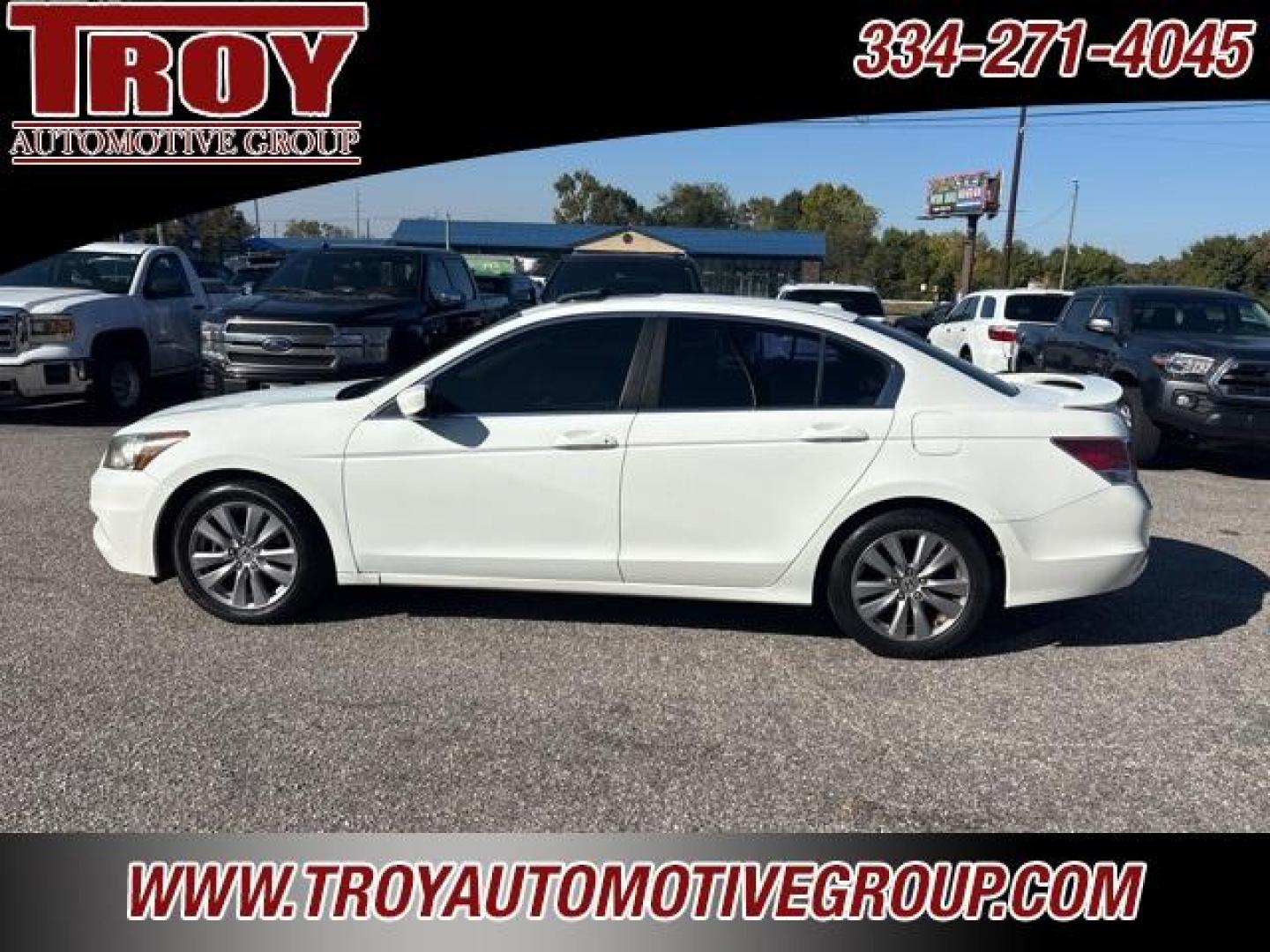 2012 White /Ivory Honda Accord EX-L (1HGCP2F88CA) with an 2.4L I4 DOHC i-VTEC 16V engine, Automatic transmission, located at 6812 Atlanta Hwy, Montgomery, AL, 36117, (334) 271-4045, 32.382118, -86.178673 - Power Sunroof!!<br>Heated Seats!!<br>2-Keys!!<br>White 2012 Honda Accord EX-L FWD 2.4 2.4L I4 DOHC i-VTEC 16V 5-Speed Automatic with Overdrive<br><br>Financing Available---Top Value for Trades.<br><br>23/34 City/Highway MPG<br><br><br>Awards:<br> * 2012 KBB.com Brand Image Awards<br>Kelley Blue Boo - Photo#2