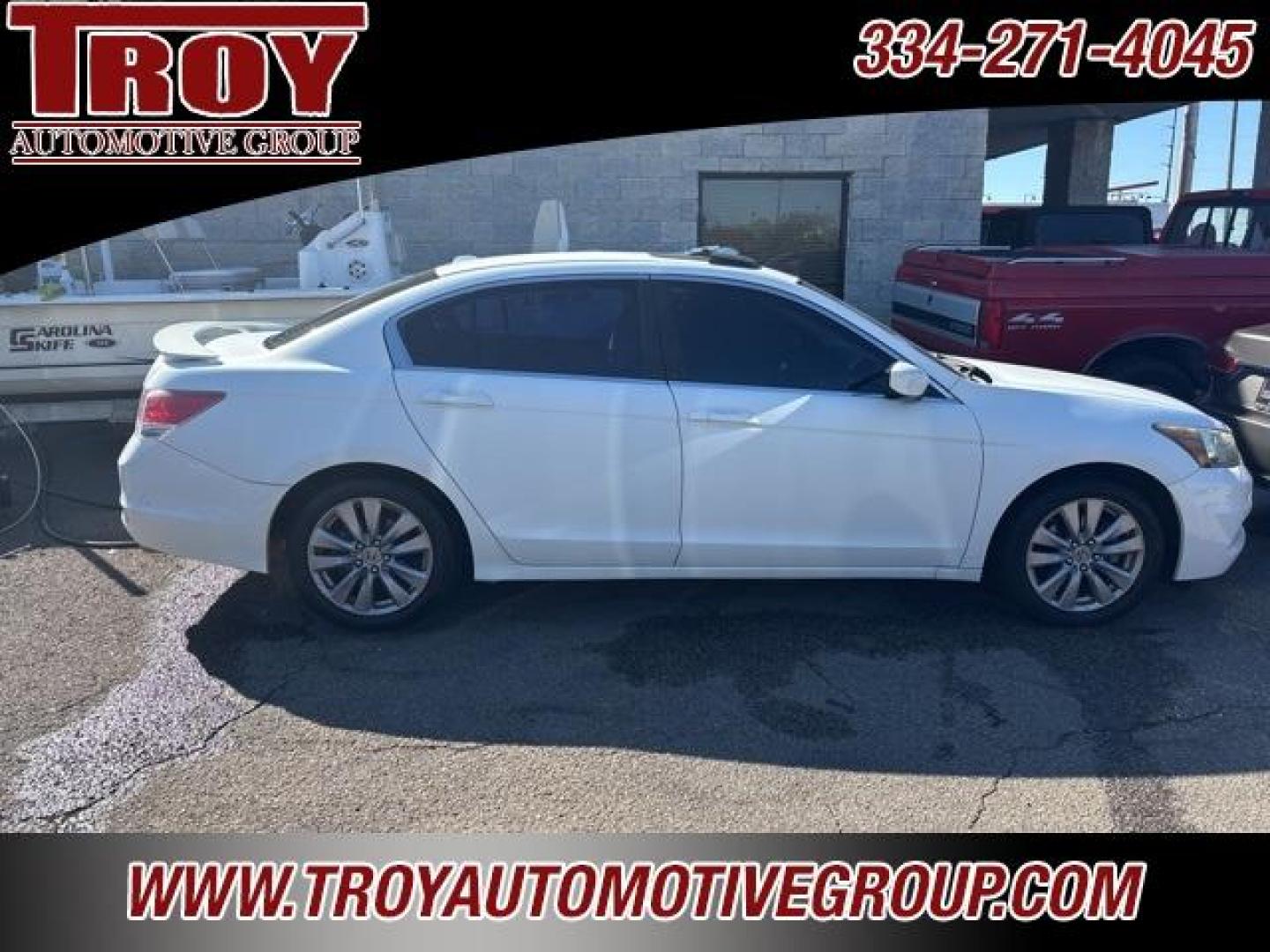 2012 White /Ivory Honda Accord EX-L (1HGCP2F88CA) with an 2.4L I4 DOHC i-VTEC 16V engine, Automatic transmission, located at 6812 Atlanta Hwy, Montgomery, AL, 36117, (334) 271-4045, 32.382118, -86.178673 - Power Sunroof!!<br>Heated Seats!!<br>2-Keys!!<br>White 2012 Honda Accord EX-L FWD 2.4 2.4L I4 DOHC i-VTEC 16V 5-Speed Automatic with Overdrive<br><br>Financing Available---Top Value for Trades.<br><br>23/34 City/Highway MPG<br><br><br>Awards:<br> * 2012 KBB.com Brand Image Awards<br>Kelley Blue Boo - Photo#6