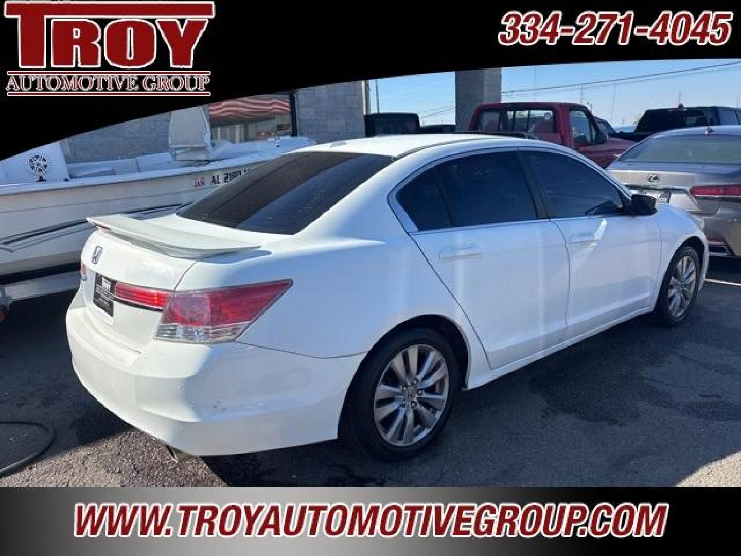 2012 White /Ivory Honda Accord EX-L (1HGCP2F88CA) with an 2.4L I4 DOHC i-VTEC 16V engine, Automatic transmission, located at 6812 Atlanta Hwy, Montgomery, AL, 36117, (334) 271-4045, 32.382118, -86.178673 - Power Sunroof!!<br>Heated Seats!!<br>2-Keys!!<br>White 2012 Honda Accord EX-L FWD 2.4 2.4L I4 DOHC i-VTEC 16V 5-Speed Automatic with Overdrive<br><br>Financing Available---Top Value for Trades.<br><br>23/34 City/Highway MPG<br><br><br>Awards:<br> * 2012 KBB.com Brand Image Awards<br>Kelley Blue Boo - Photo#7
