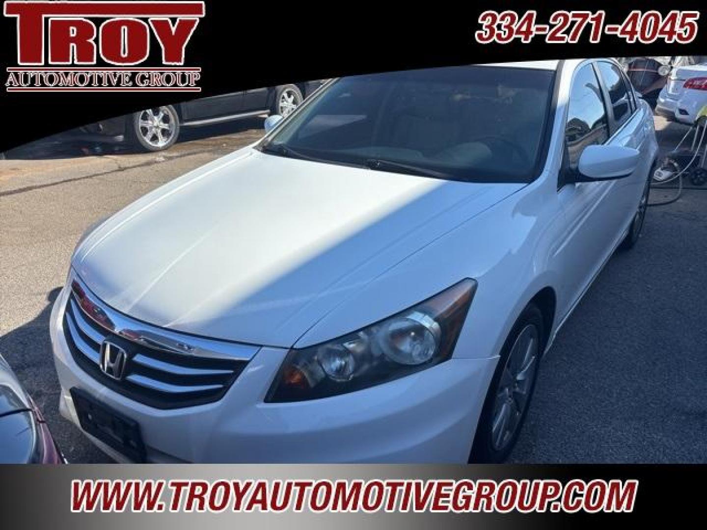2012 White /Ivory Honda Accord EX-L (1HGCP2F88CA) with an 2.4L I4 DOHC i-VTEC 16V engine, Automatic transmission, located at 6812 Atlanta Hwy, Montgomery, AL, 36117, (334) 271-4045, 32.382118, -86.178673 - Power Sunroof!!<br>Heated Seats!!<br>2-Keys!!<br>White 2012 Honda Accord EX-L FWD 2.4 2.4L I4 DOHC i-VTEC 16V 5-Speed Automatic with Overdrive<br><br>Financing Available---Top Value for Trades.<br><br>23/34 City/Highway MPG<br><br><br>Awards:<br> * 2012 KBB.com Brand Image Awards<br>Kelley Blue Boo - Photo#10